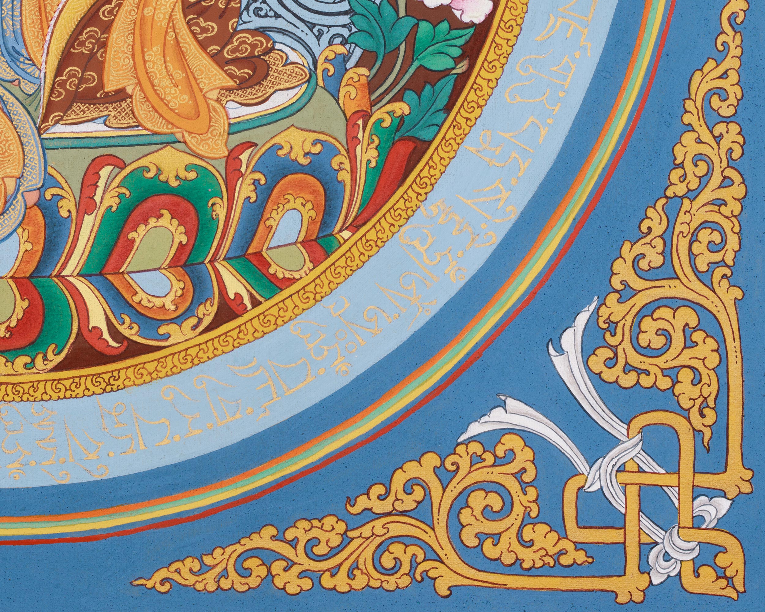 Authentic Padmasambhava Mandala Painting | Guru Rinpoche, the Spiritual Protector and Tantric Master