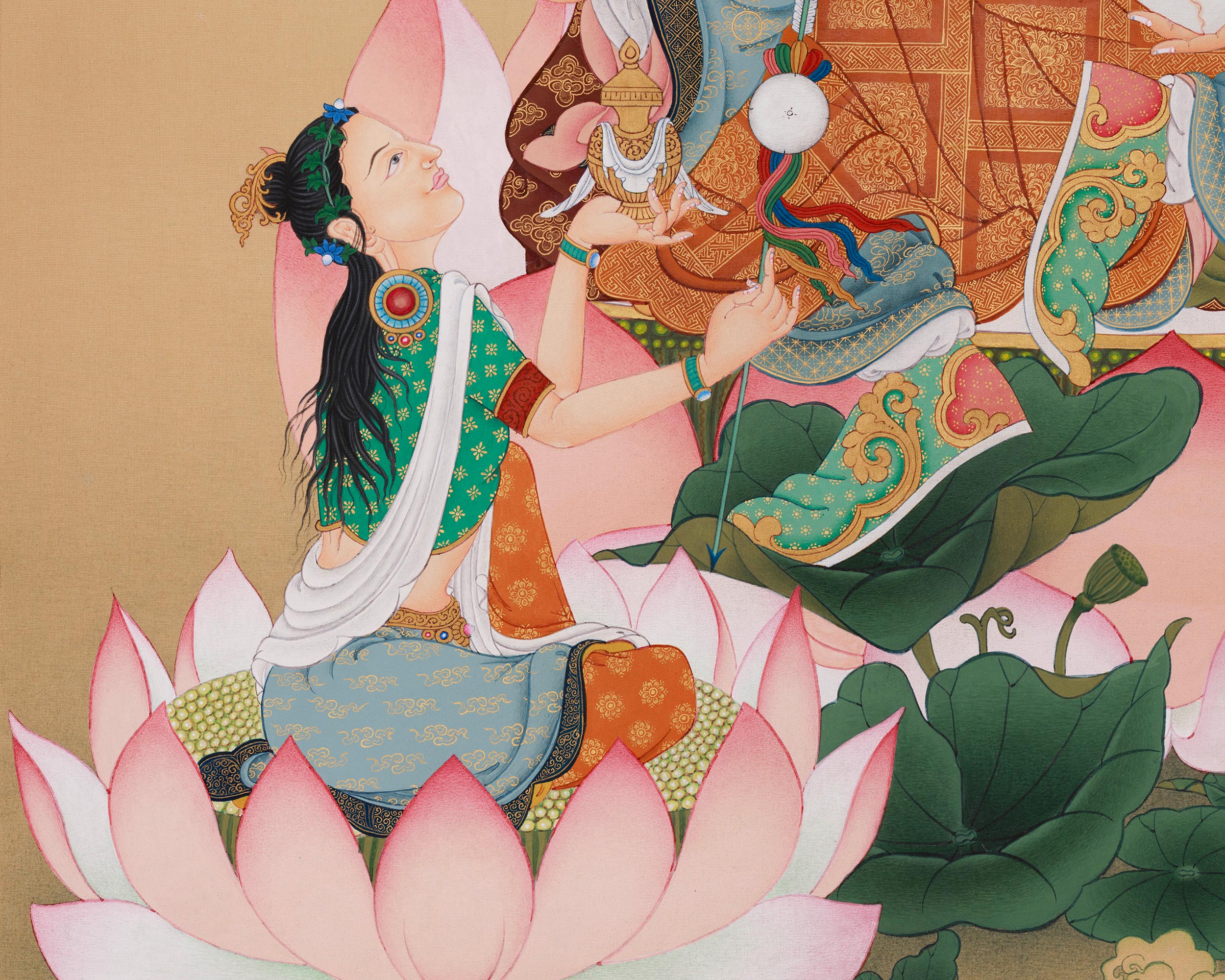 The Divine Union of Guru Rinpoche with Yeshe Tsogyal and Mandarva | Embodying Tantric Wisdom