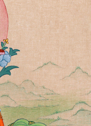 Tibetan Manjusri Kumarabhuta Thangka | The Bodhisattva of Supreme Knowledge