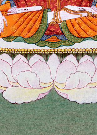 Buddhist White Tara Thangka | Handpainted Traditional Artwork | Vajrayana Painting