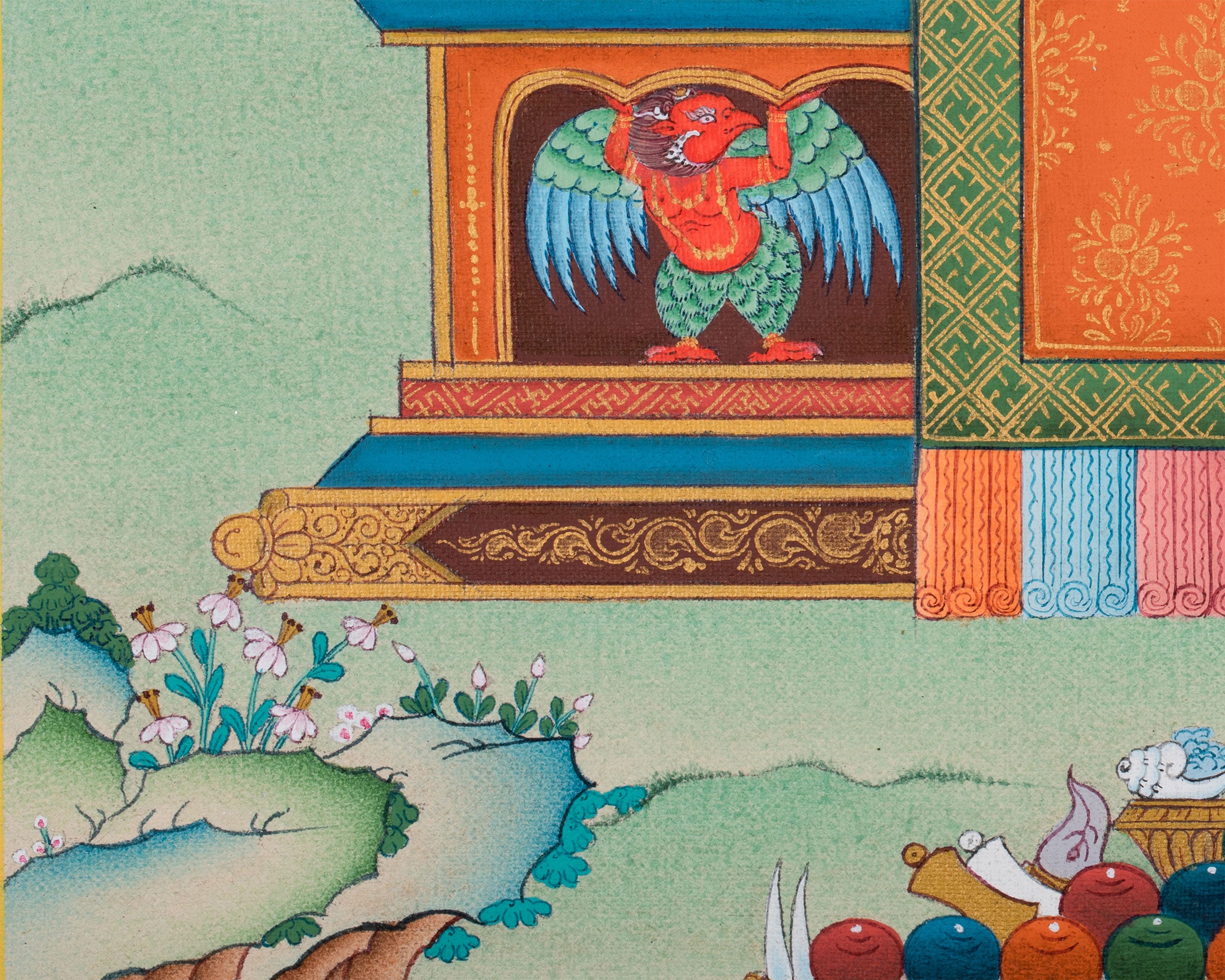 Buddha Amoghasiddhi Print | Tibetan Buddhist Art | High-Quality Giclee Print