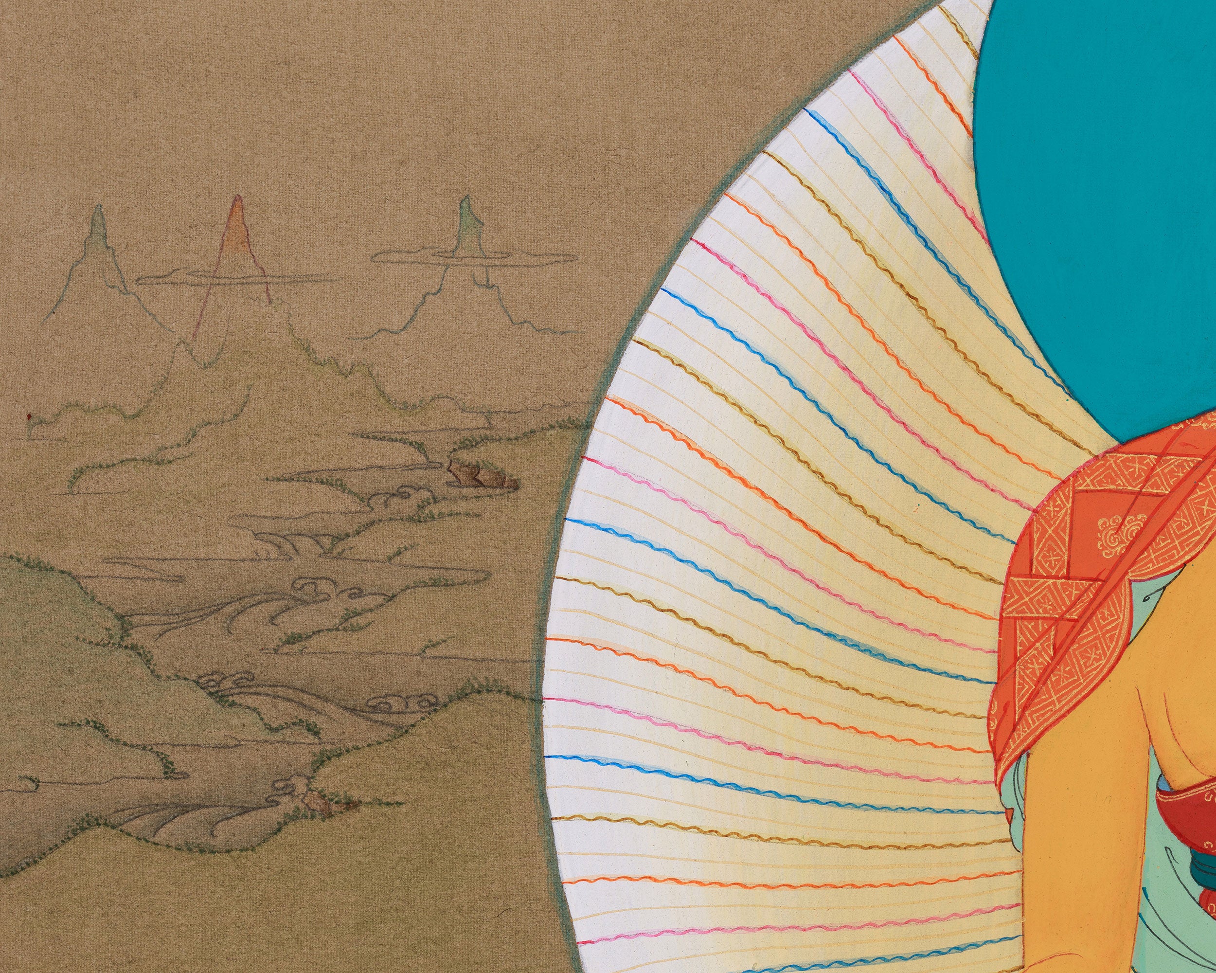 Tibetan Buddha Thangka | Siddhartha Gautama Art | Spiritual Enlightenment Decor