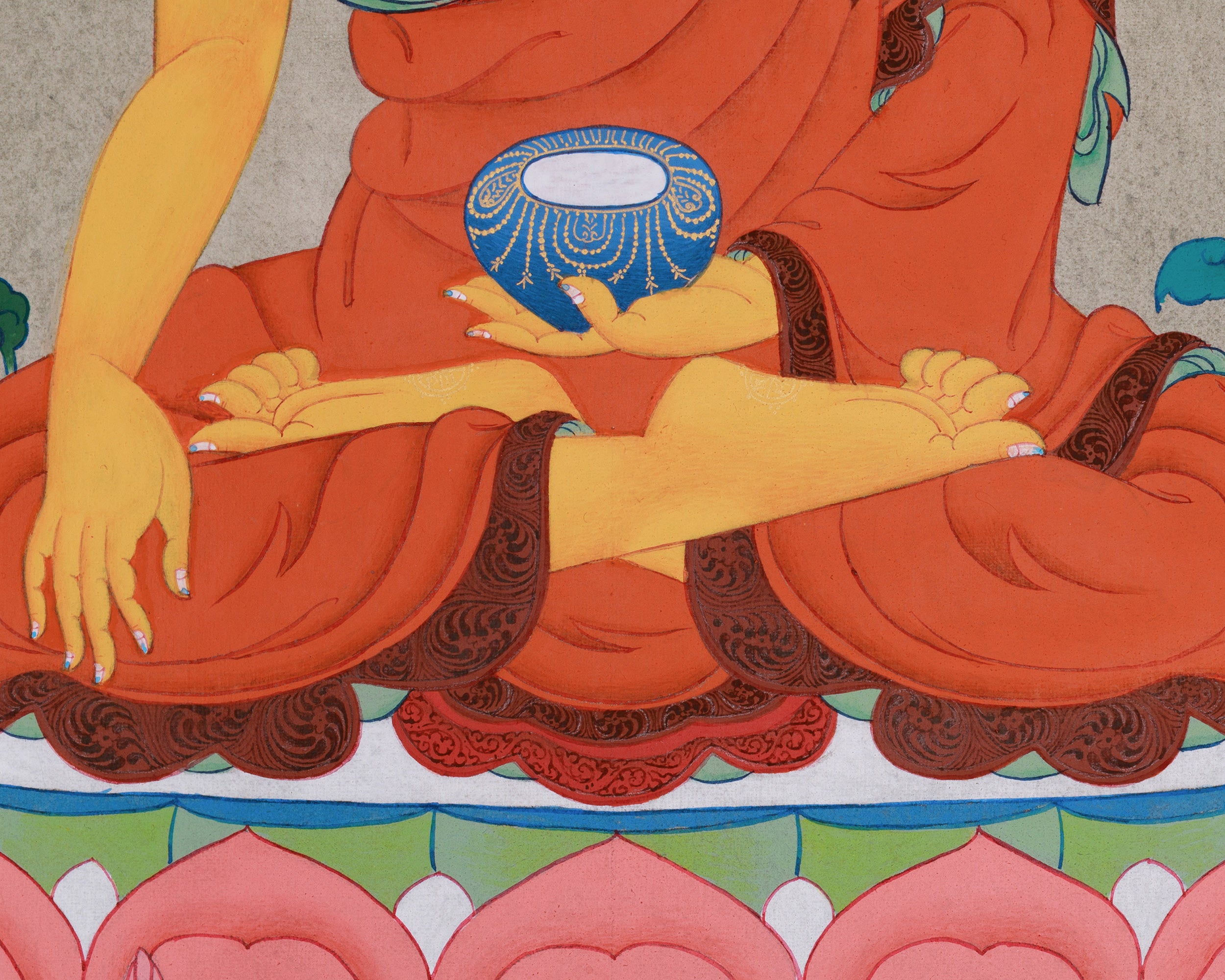 Tibetan Shakyamuni Thangka | The Historical Buddha’s Enlightenment