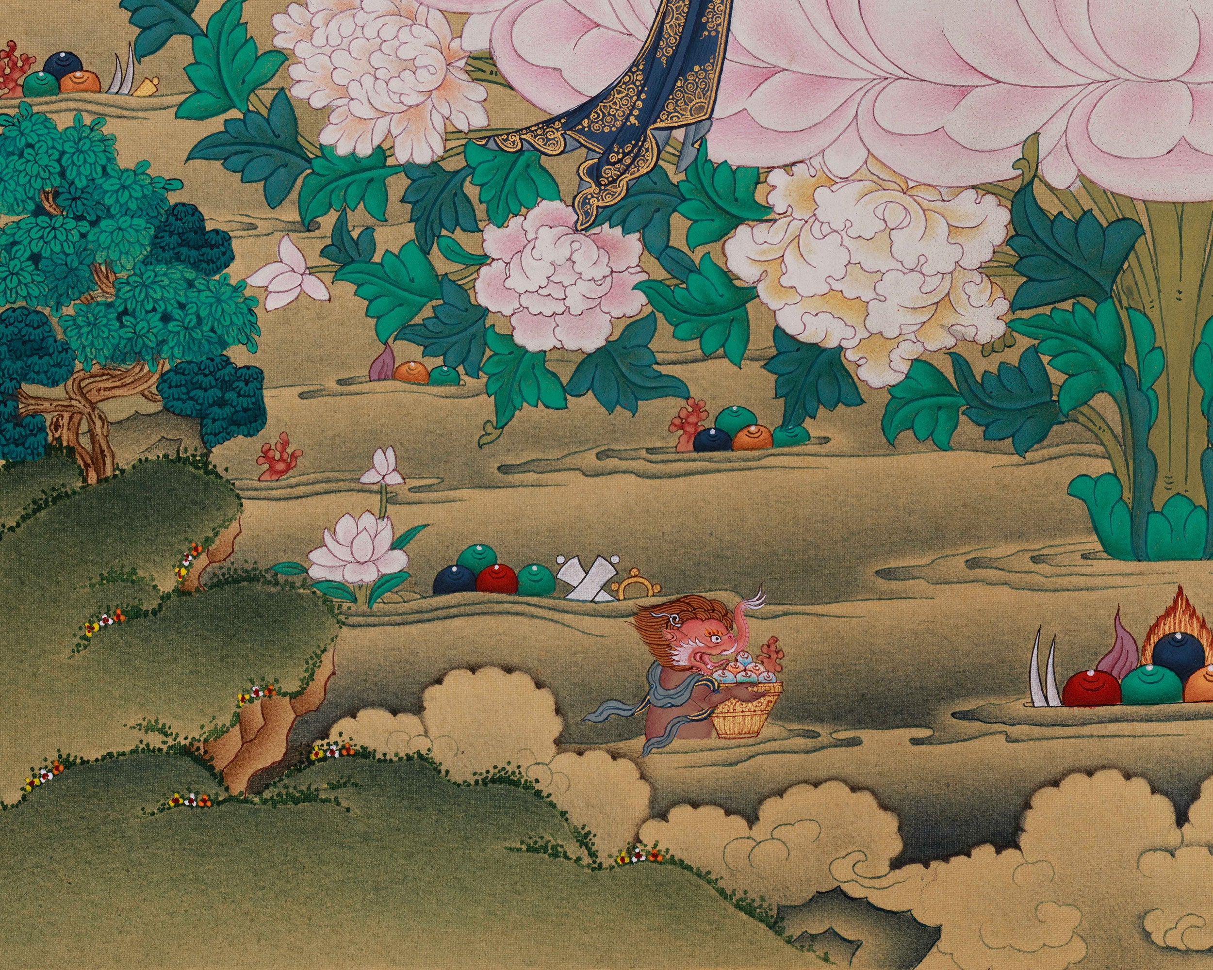Exclusive Manjughosa Painting | Embodying the Bodhisattva of Wisdom