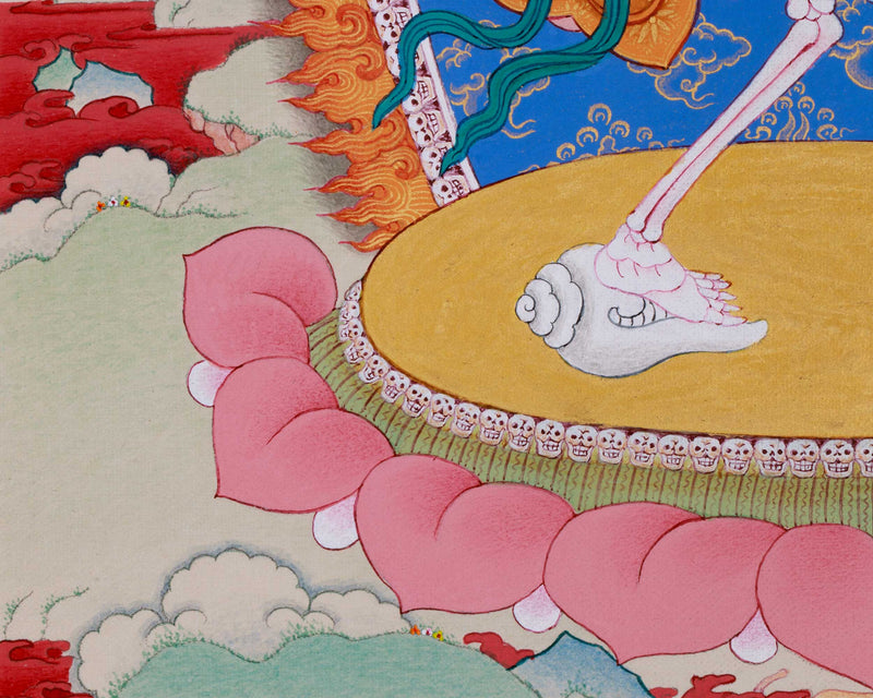 Citipatti: The Dancing Skeletons Thangka