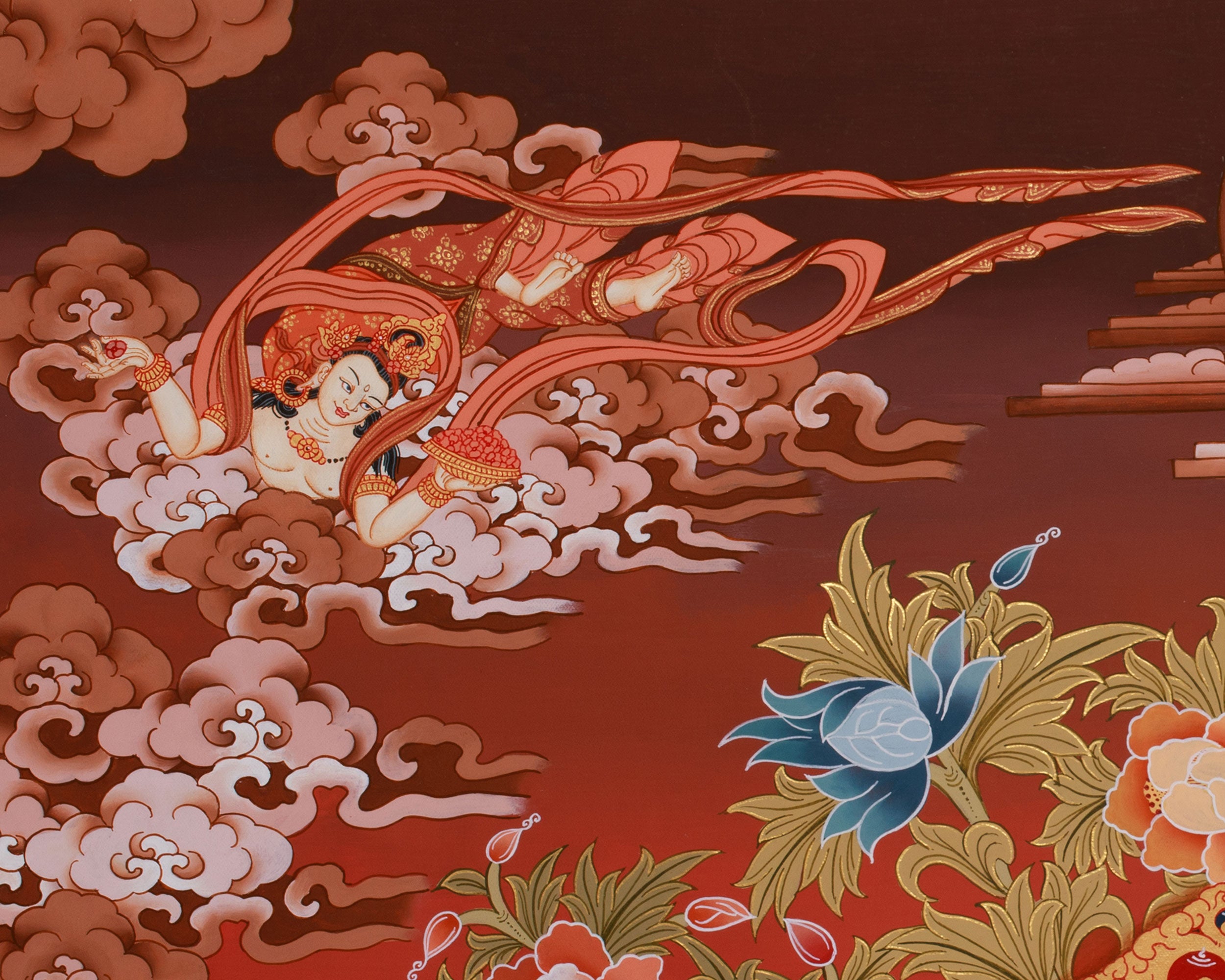Compassion Buddha of 1000 Hands, Avalokiteshvara Thangka | Compassion & Divine Protection