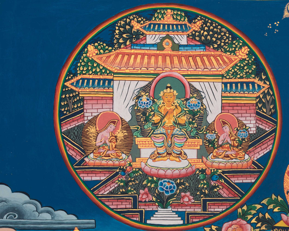 Tibetan 35 Buddhas Thangka | Hand-Painted Himalayan Buddhist Art