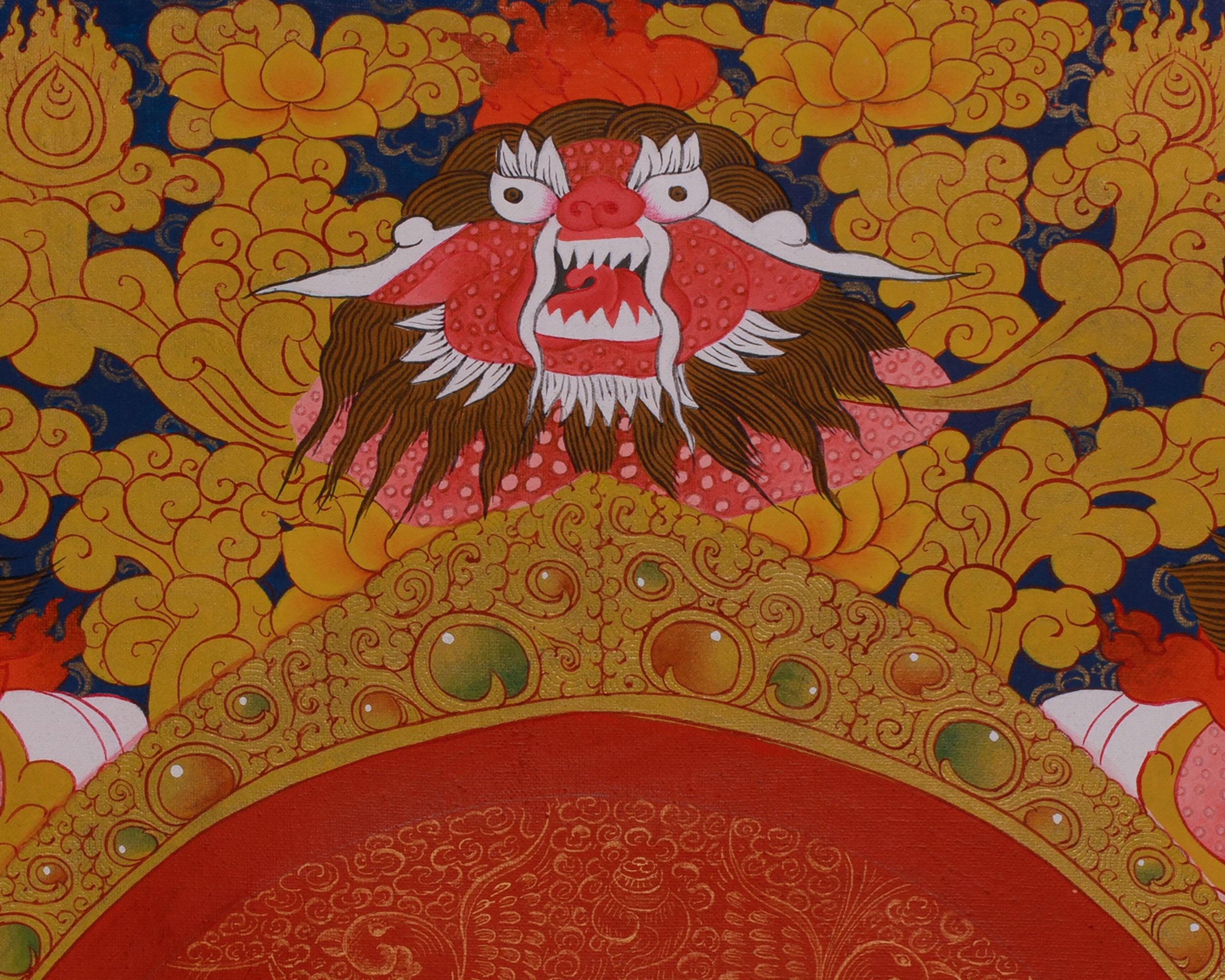 Traditional Buddhist Chenrezig Thangka | Symbol of Compassion and Peace