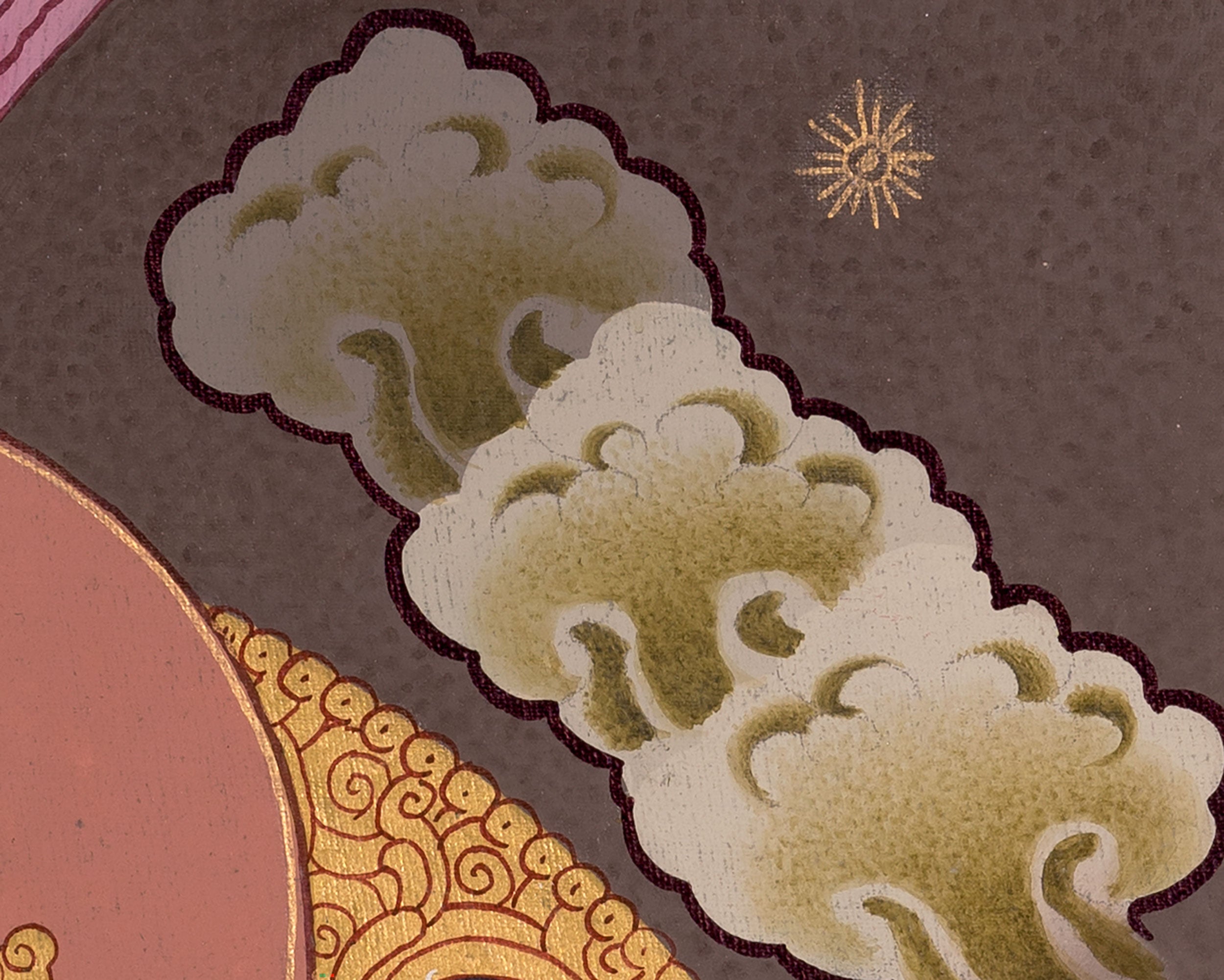 Sacred Hand-Painted Bodhisattva Chenrezig | Buddha of Compassion