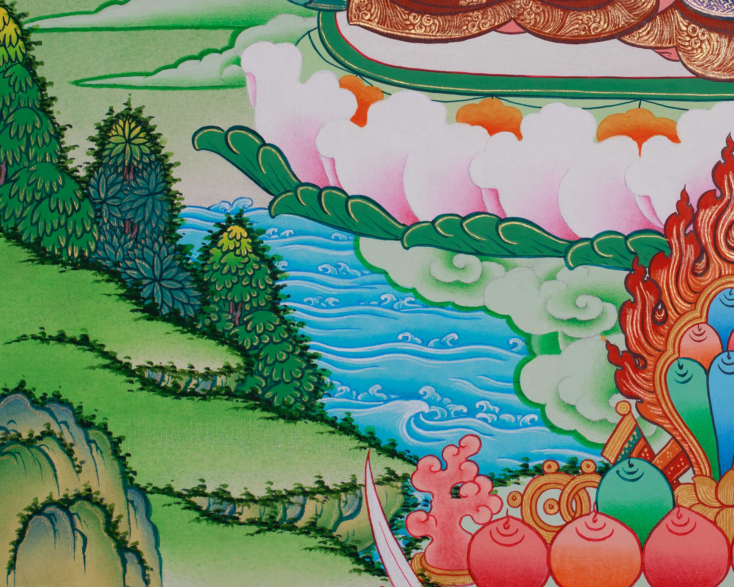 Dorje Sempa with Consort Thangka | Vajrasattva, the Buddha of Purification