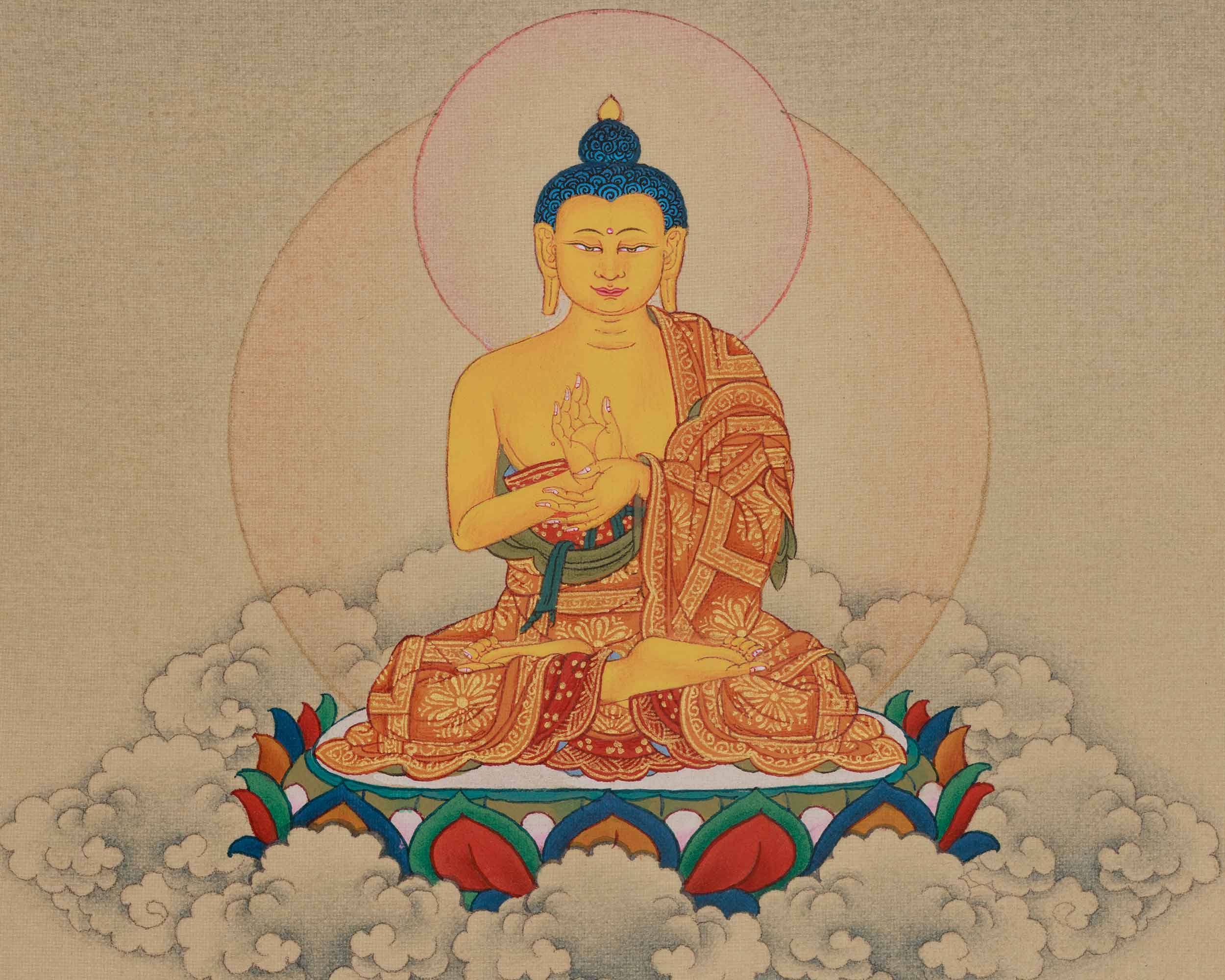 Asta Medicine Buddha Print | Bhaisajyaguru Art | Healing Deity