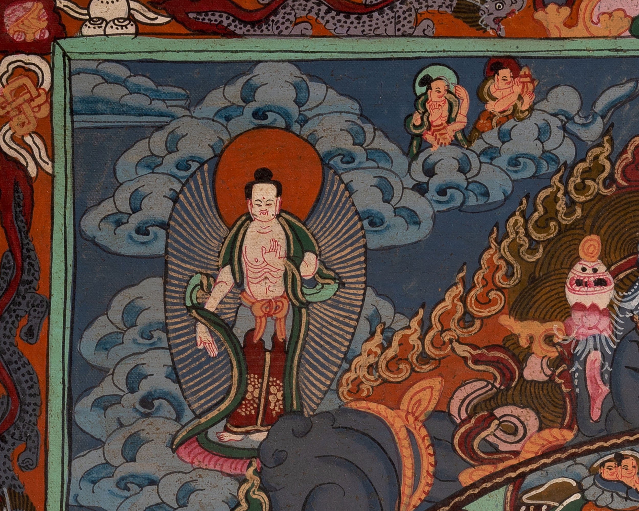 Wheel of Life Thangka | Oil Varnished Painting | Wall Decors