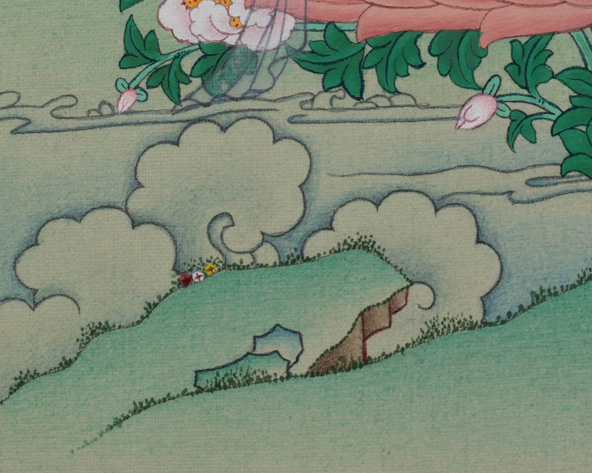 Manjushri Bodhisattva Deity Artwork | Sword Of Wisdom | Sacred Art of Insight and Enlightened Knowledge