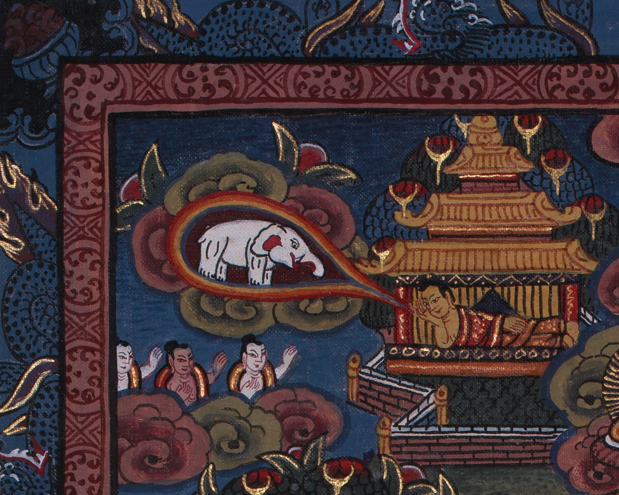 Vintage Buddha Mandala Thangka | Spiritual Gifts