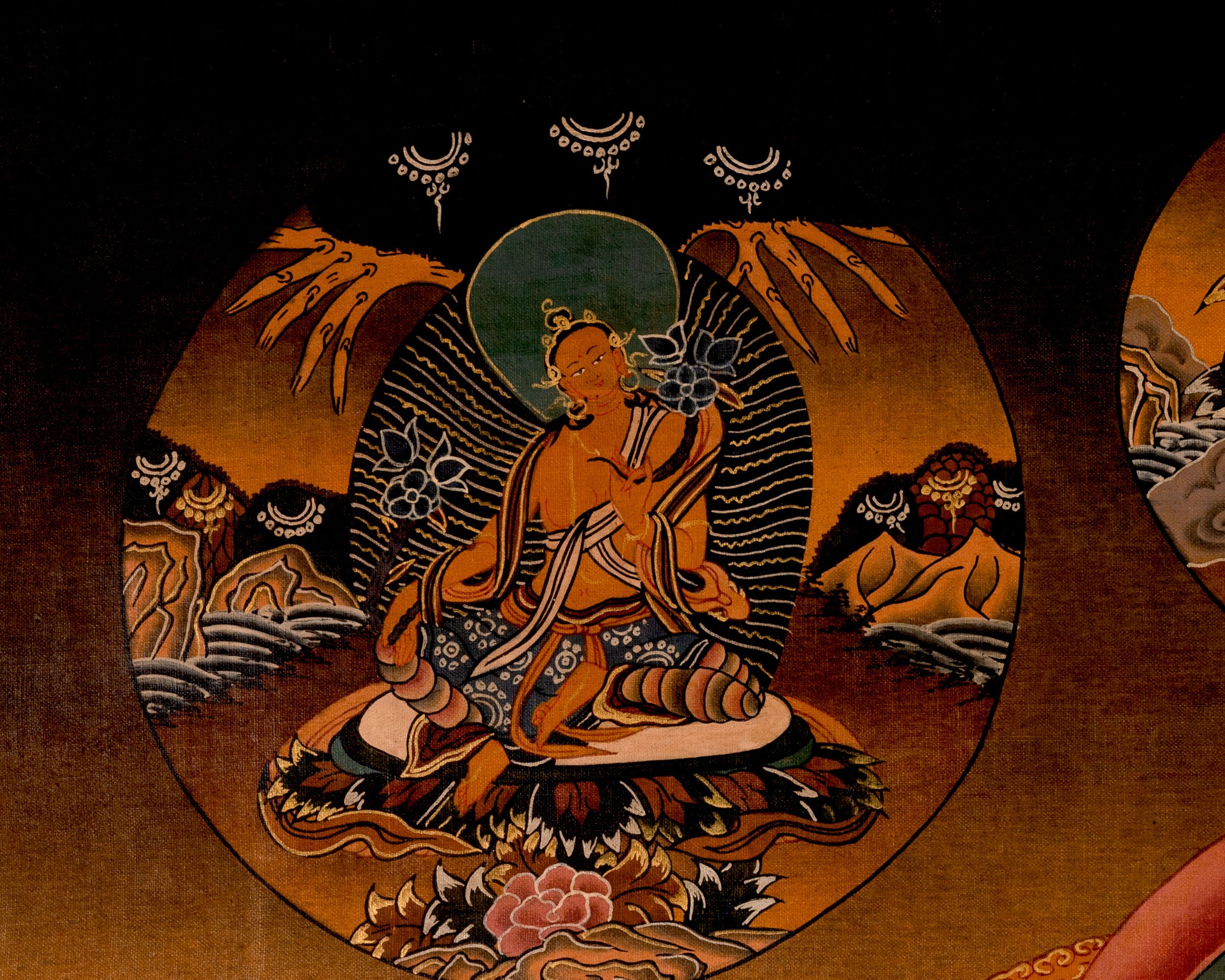 Oil Varnished Shakyamuni Buddha Thangka | Sacred Thangka of the Enlightened One