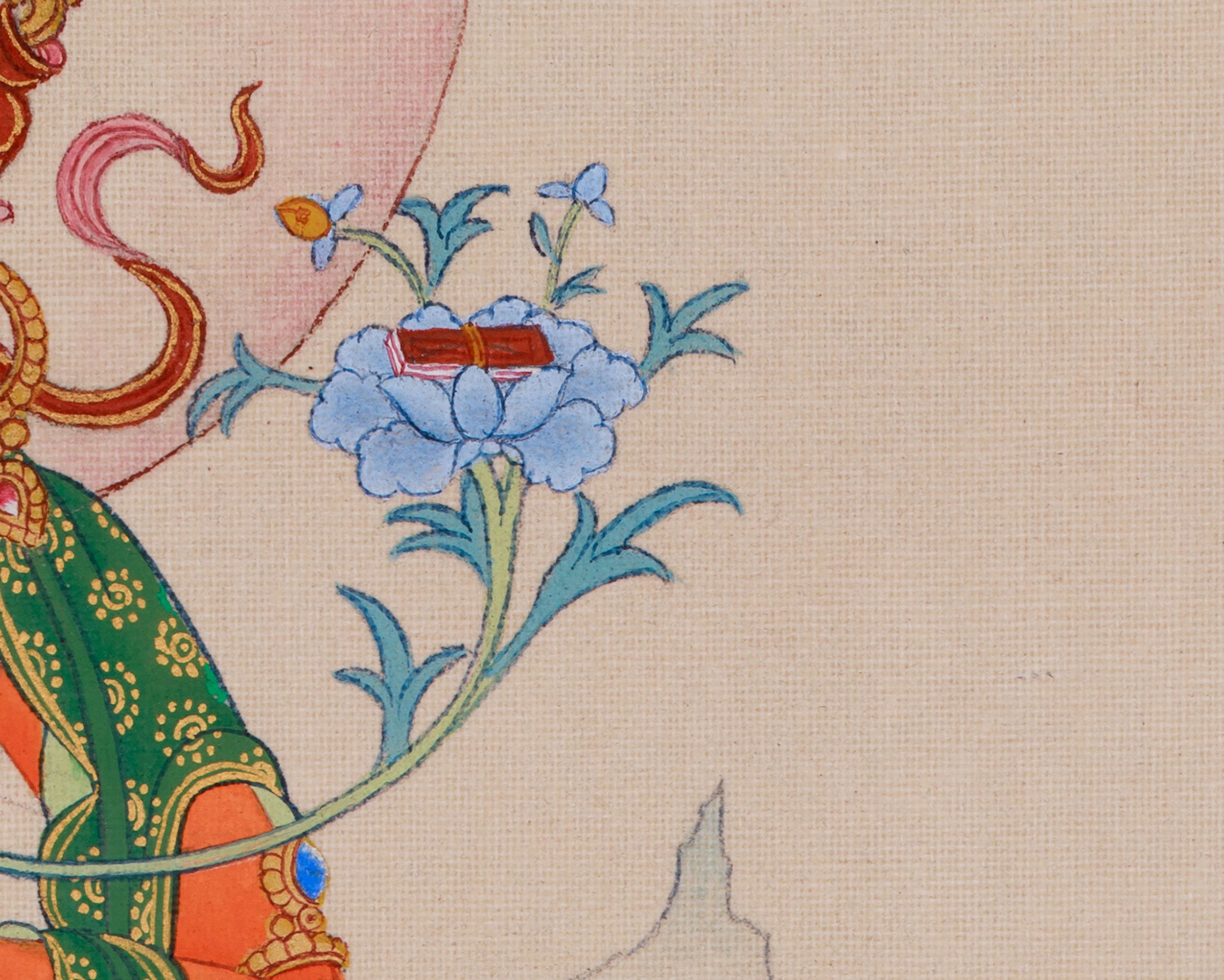 Manjushri (Jampelyang)Thangka | Embodiment of Wisdom and Enlightenment