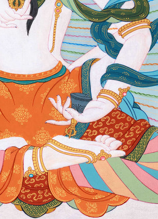 Yabyum Vajrasattva Thangka for Practice