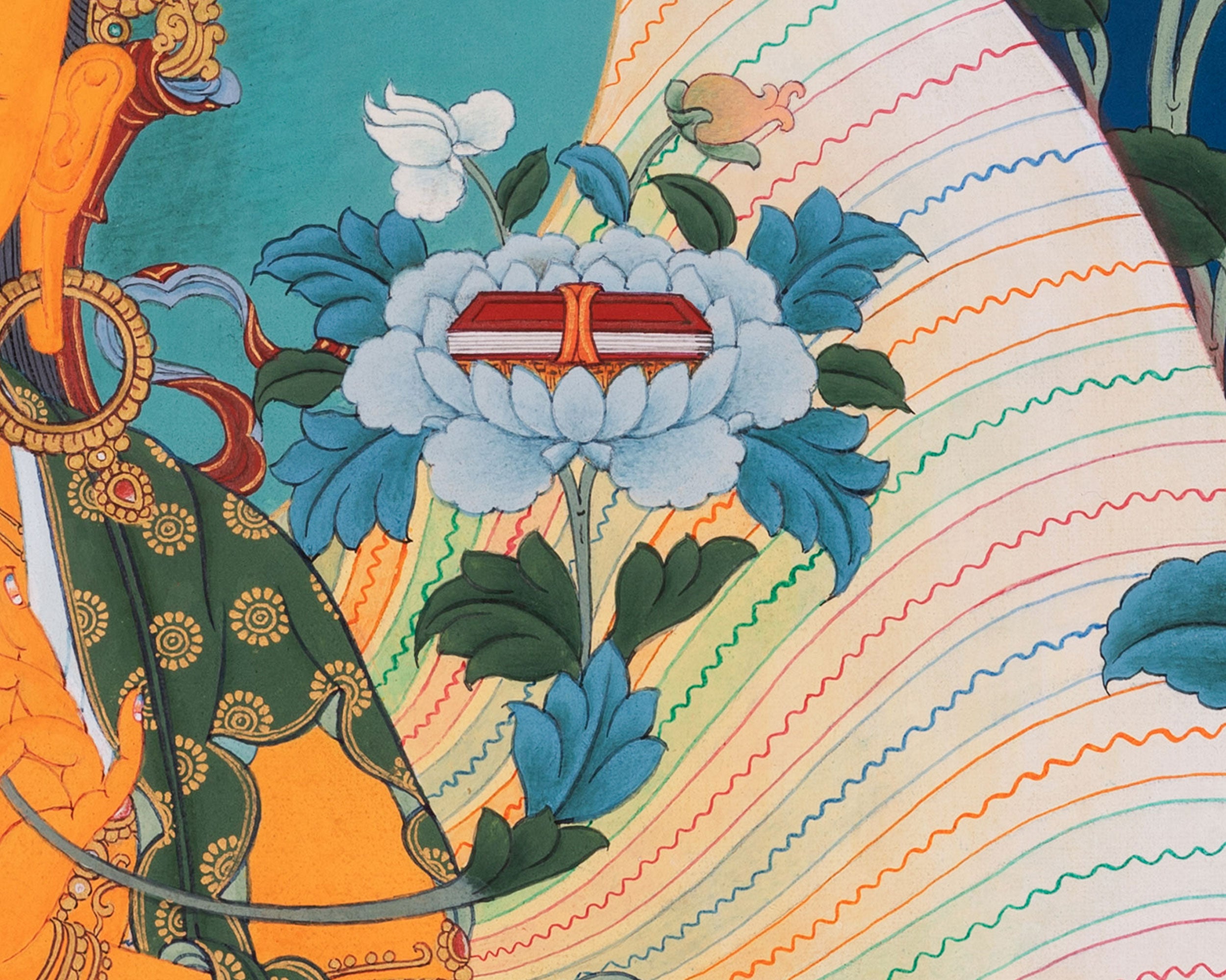 Manjushri: The Buddha of Wisdom | Traditional Karma Gadri Style