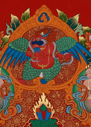 Tara with Buddhas and Bodhisattvas | White Tara Thangka for Healing, Wisdom & Longevity
