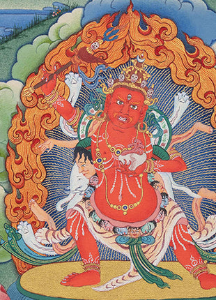 Traditional Pema Gyalpo Print | Guru Rinpoche's Manifestation Art | Buddhist Decor