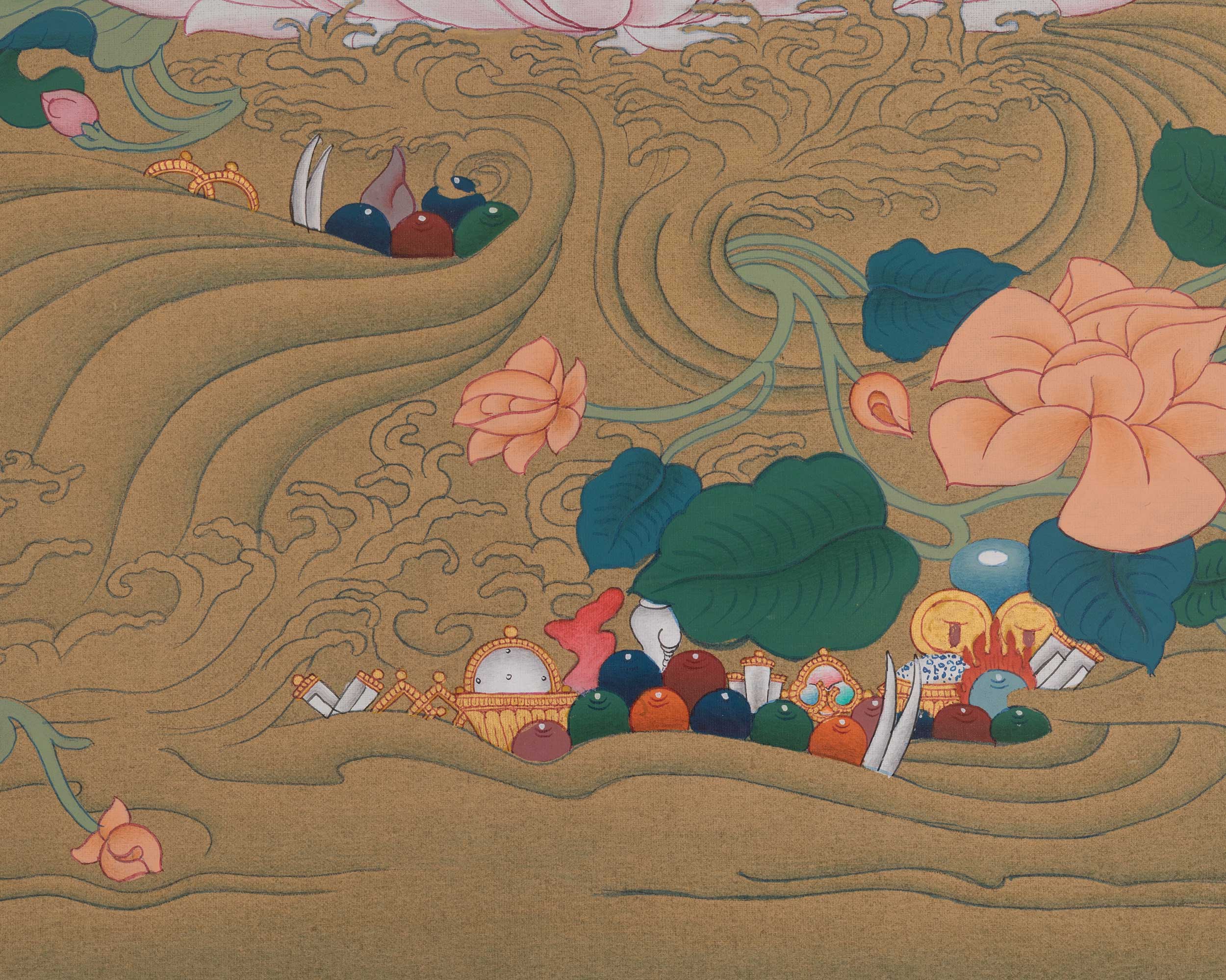 Manjushri Buddhist Deity Art | Transcendent Wisdom | Mahayana Buddhism | Flaming Sword