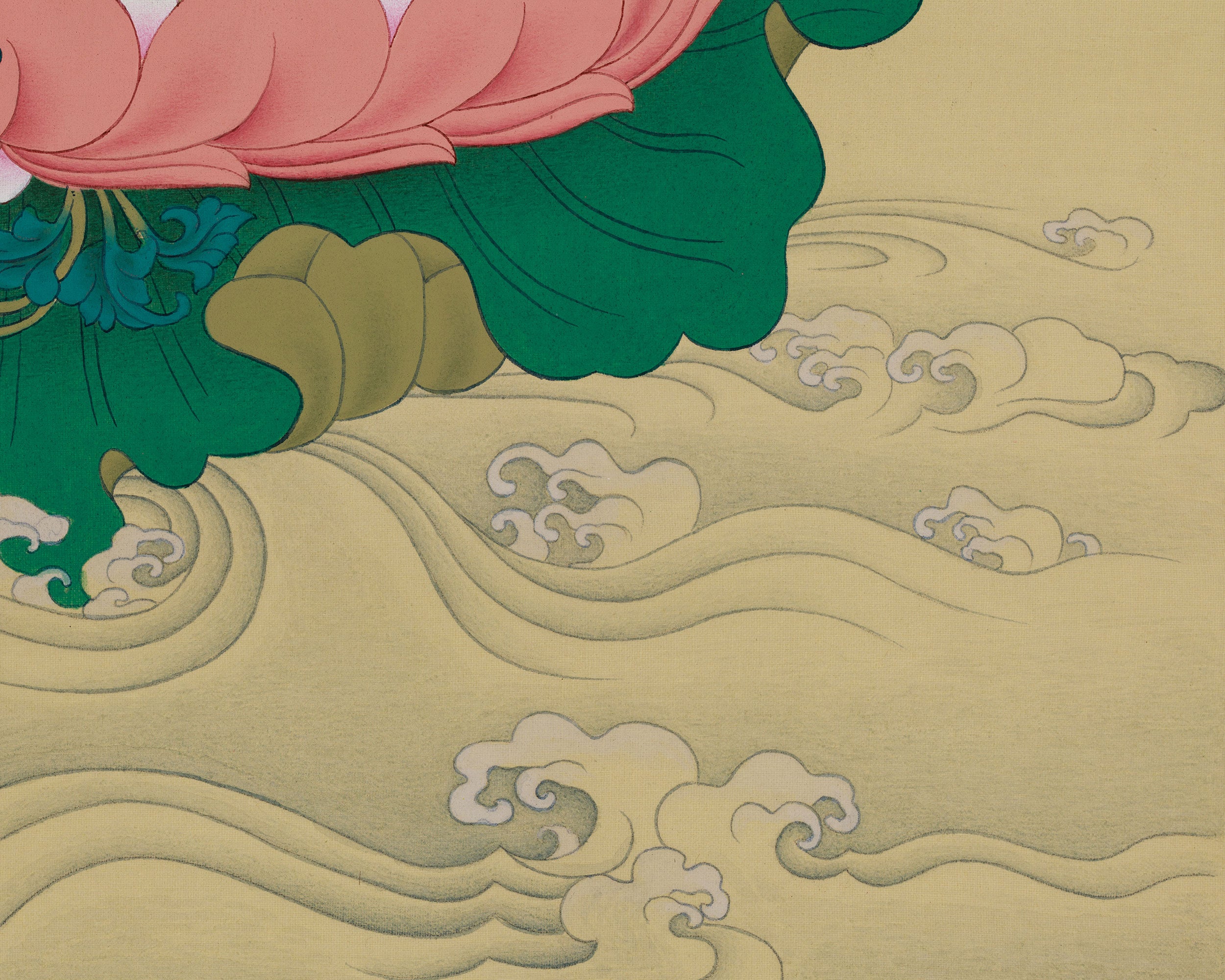 Tibetan Buddhist Green Tara Thangka | The Compassionate Goddess