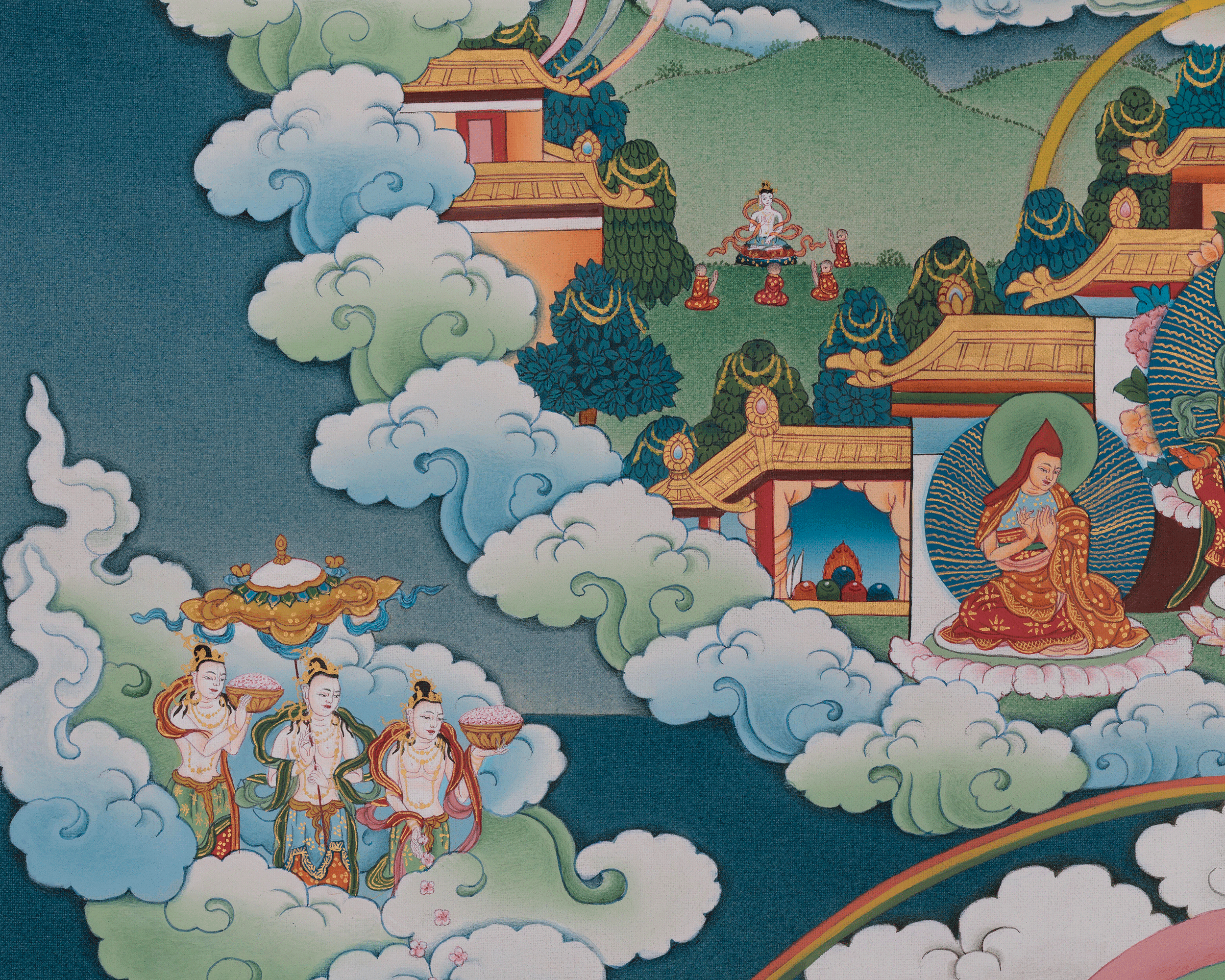 Tsongkhaba Buddhist Art | Sacred Tibetan Teacher of Wisdom and Compassion