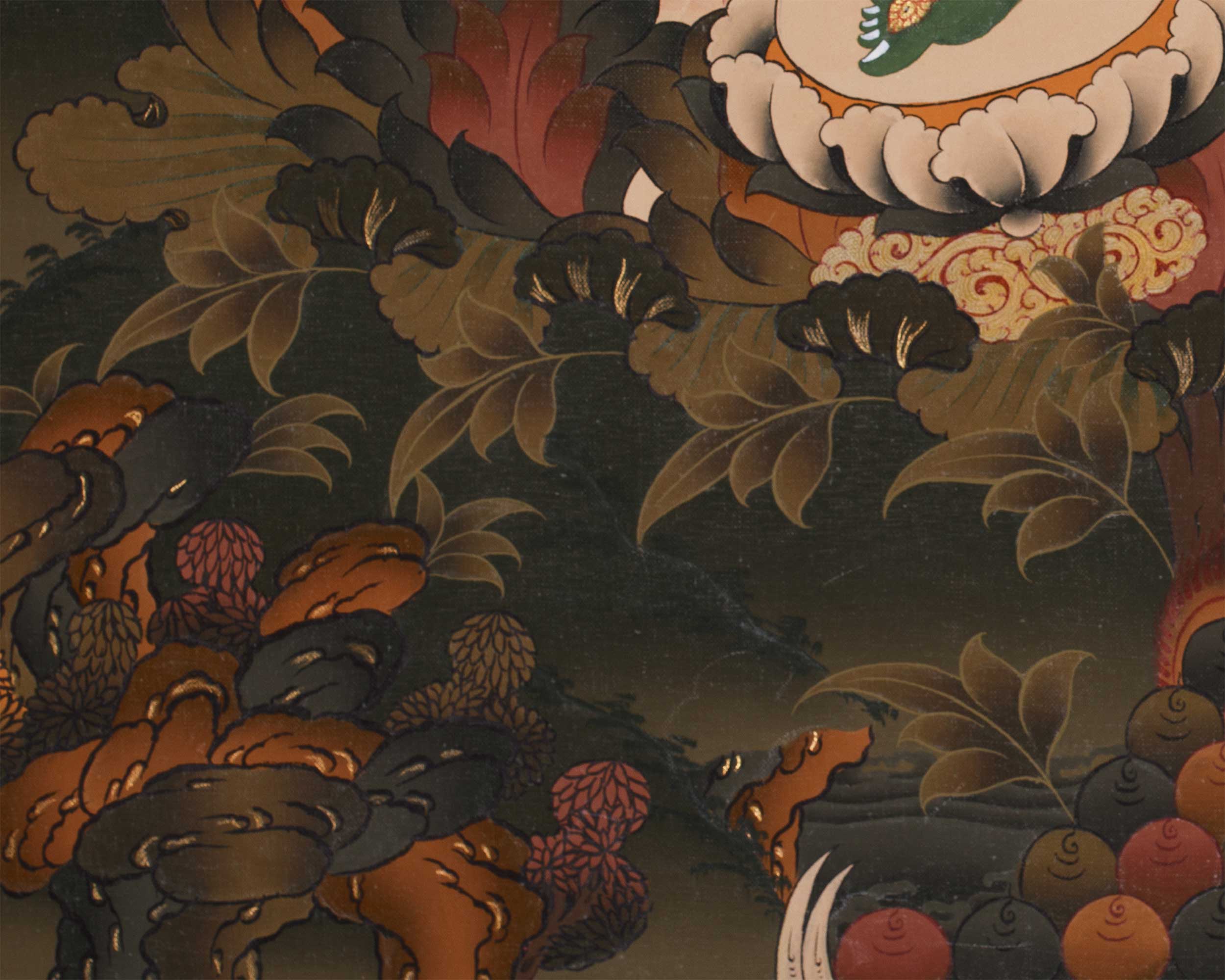 25-Inch Green Tara Painting | A Divine Symbol of Compassion and Protection