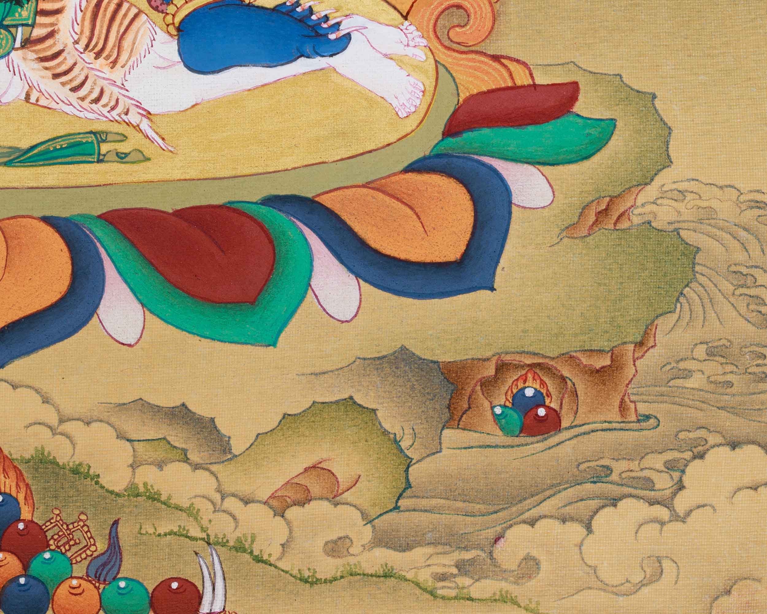 Four-Armed Butadamara Vajrapani | Destroyer of Ignorance | Buddhist Guardian Deity