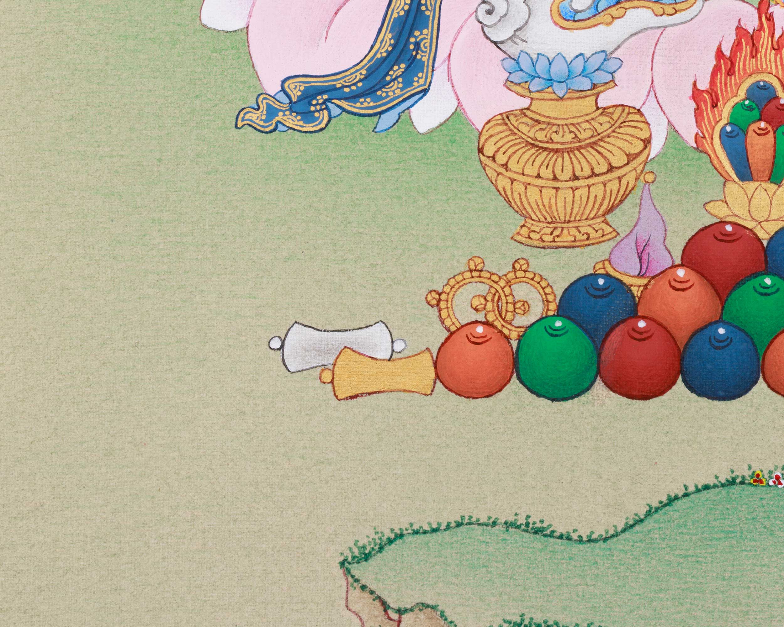 Prosperity Dzambhala Thangka | Buddha of Wealth and Abundance