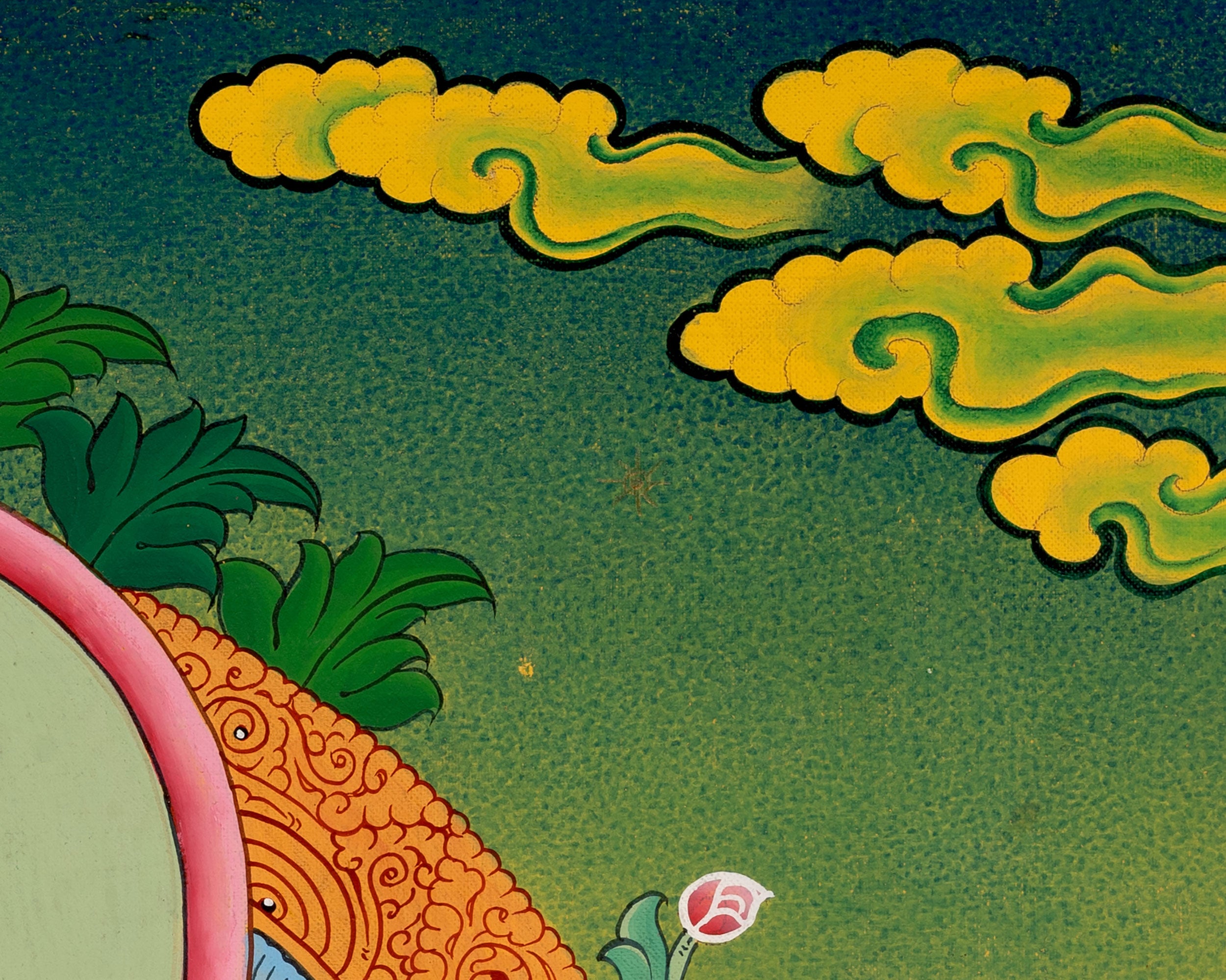 Amitayus Buddha Thangka | Traditional Buddhist Painting | Wall Decors