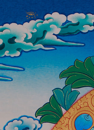 Hand Painted Chenrezig Thangka | Avalokiteshvara Thangka Art