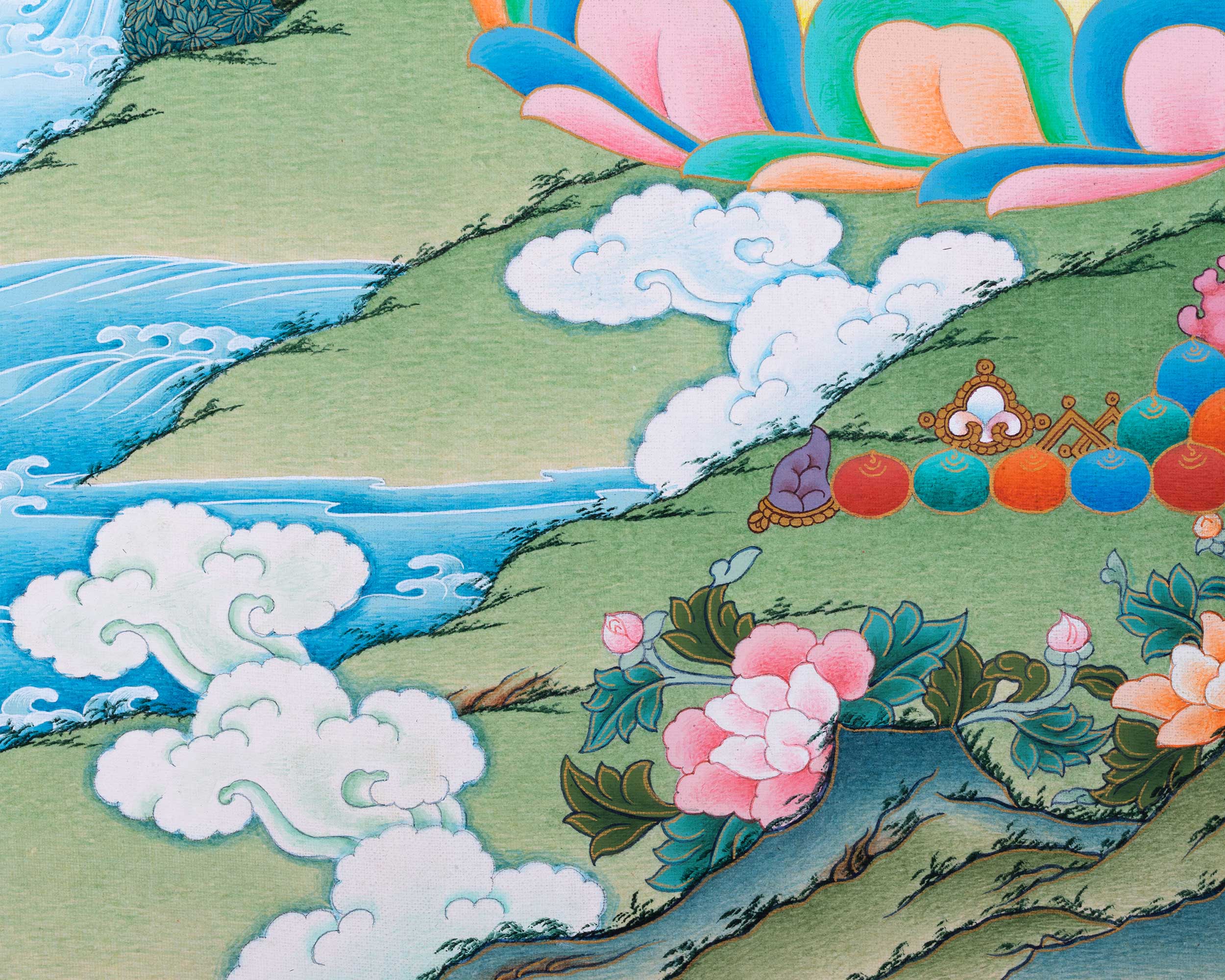 Samantabhadra Print with Consort Samantabhadri | Giclee Art of Wisdom & Compassion