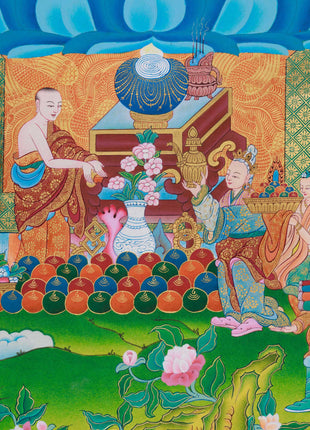 Gautam Buddh Thangka | Traditional Tibetan Buddhist Painting