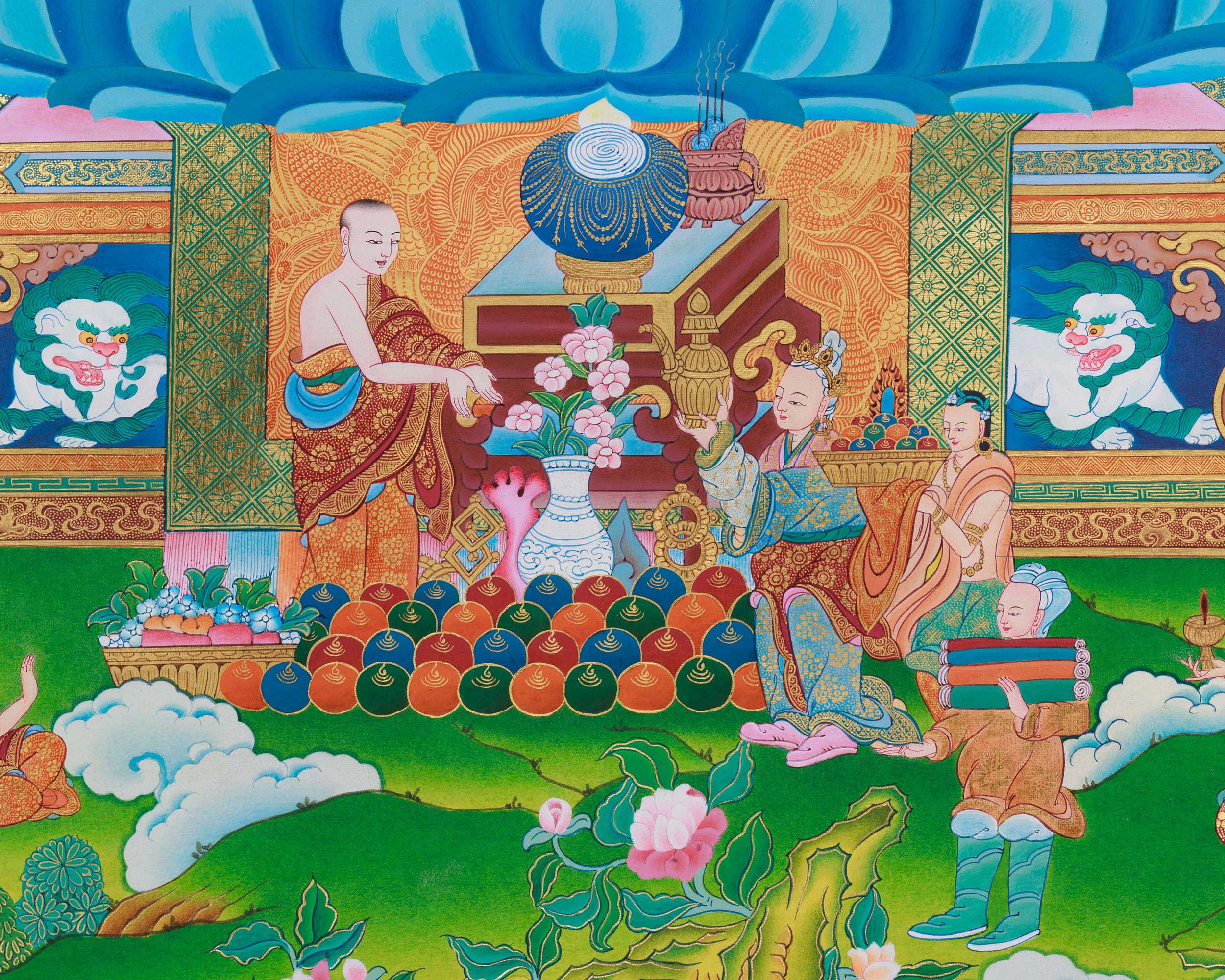 Gautam Buddh Thangka | Traditional Tibetan Buddhist Painting