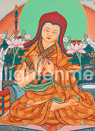 Hand-Painted Sakya Master Thangka Art | Journey to Enlightenment | Thangka Art for Positive Energy