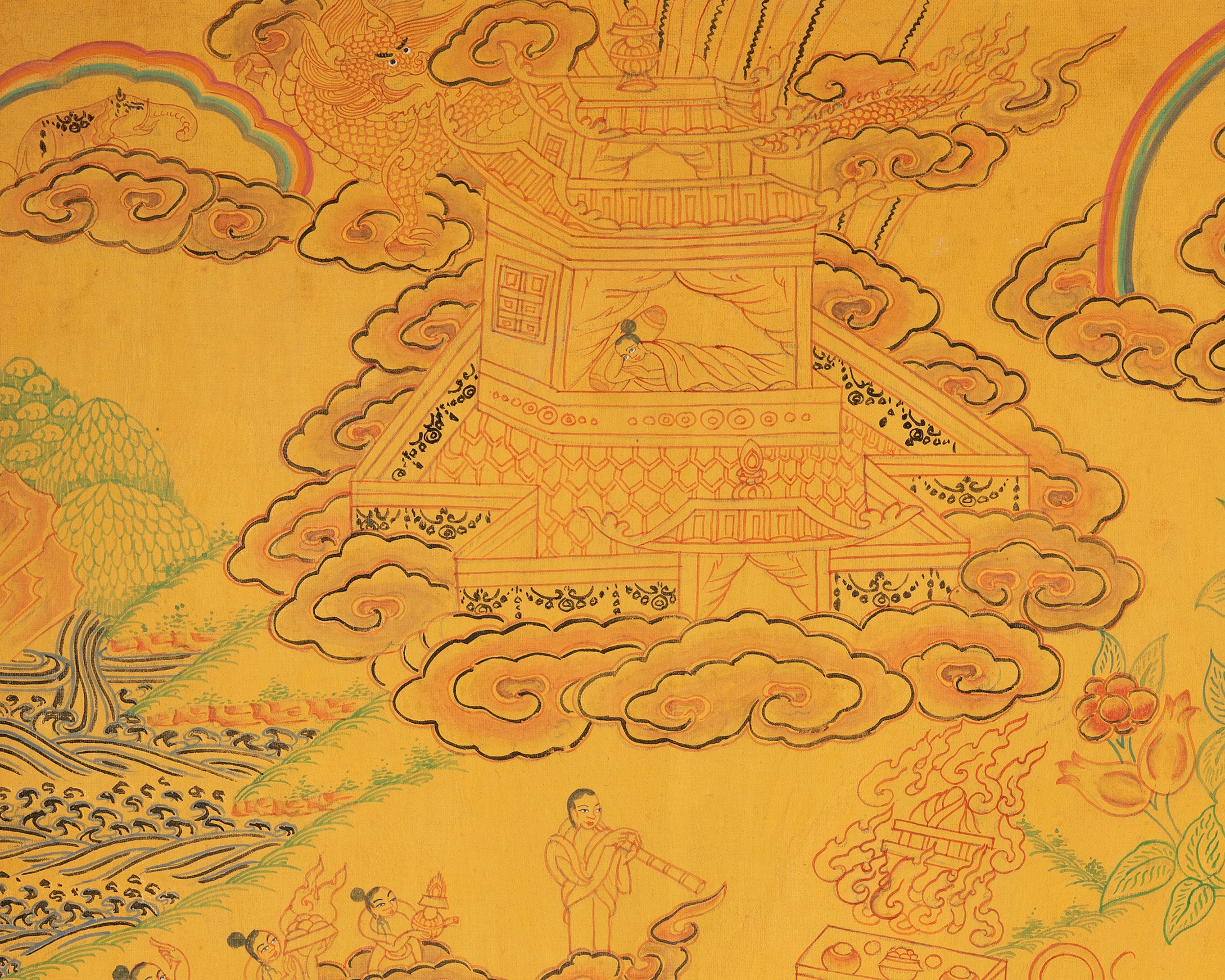 Shakyamuni Buddha Life Story | Tibetan Artwork