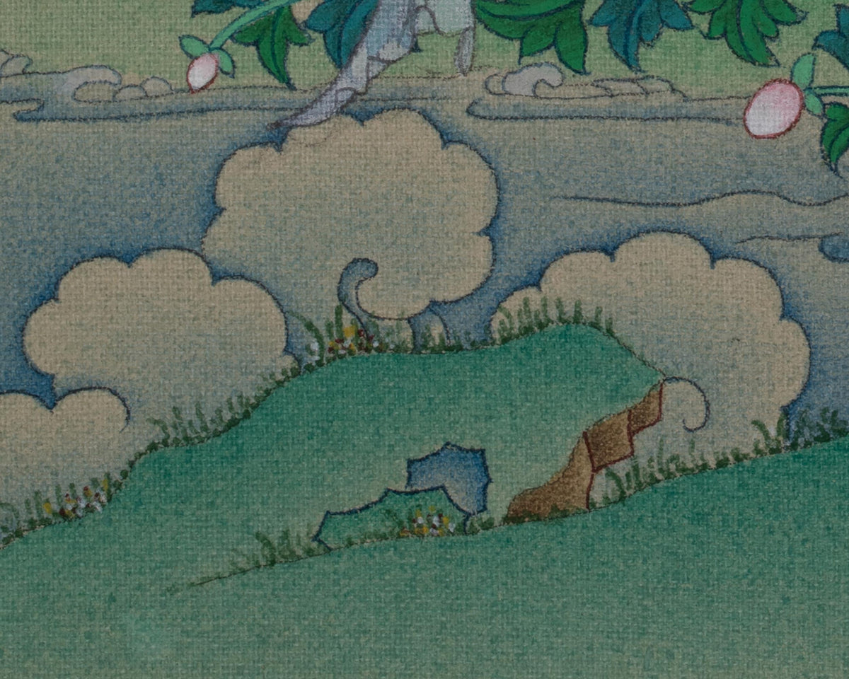 Manjushri Tibetan Sacred Art | Bodhisattva of Transcendent Wisdom