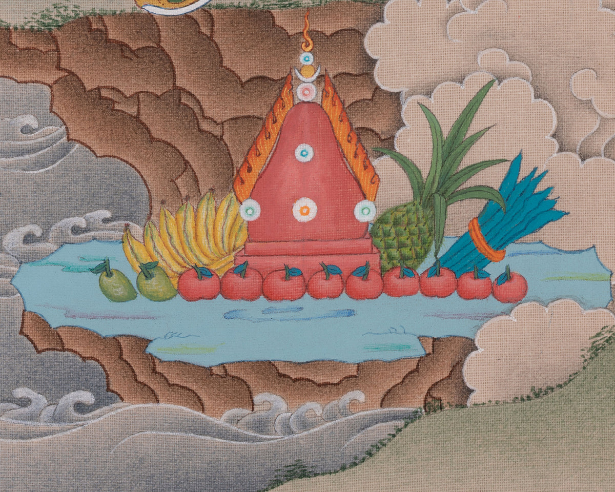 Traditional Guru Rinpoche Art | The Lotus-Birth | Second Buddha