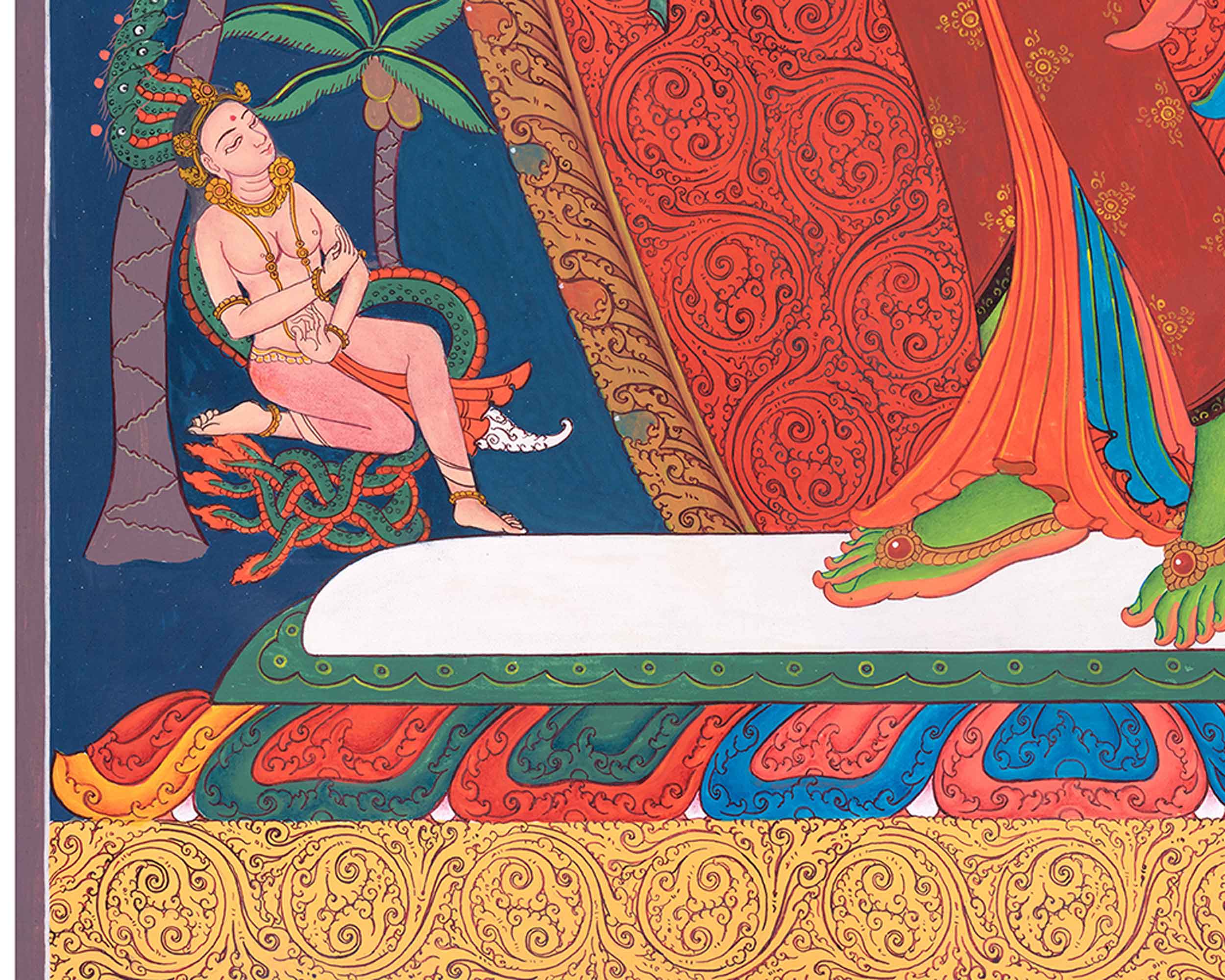 Traditional Arya Tara Thangka Painting | Mother Tara Goddess of Compassion