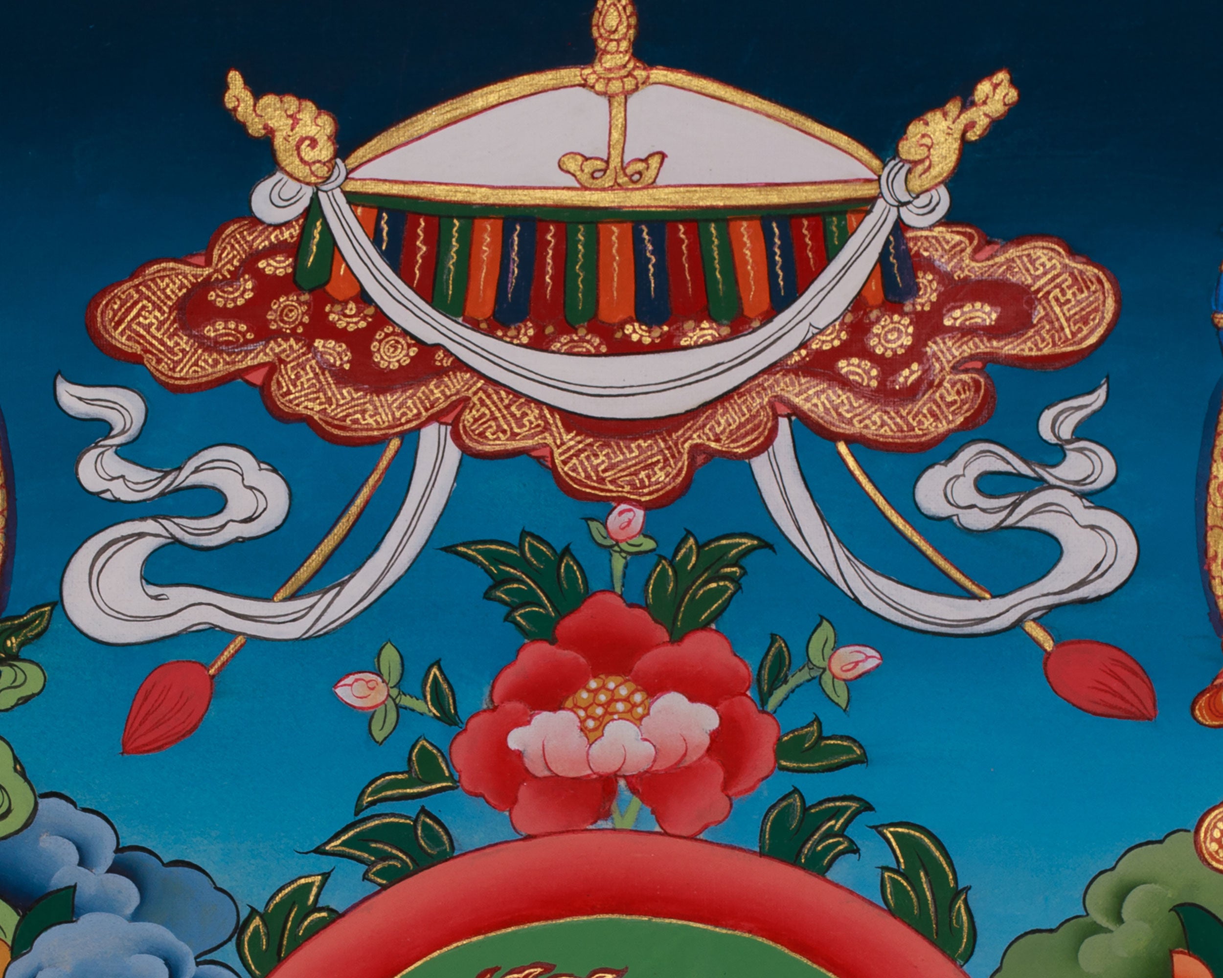Five Manjushri Thangka | Depiction of Wisdom in Five Divine Forms
