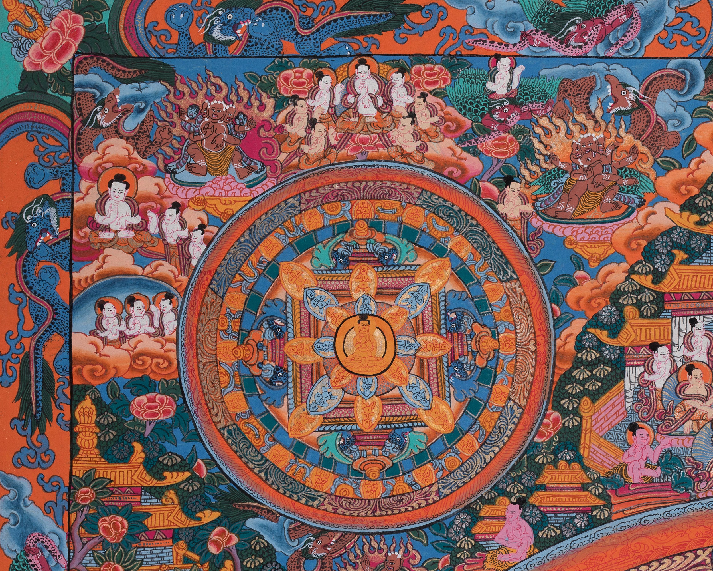 Buddha Mandala Thangka | Tibetan Thangka Art