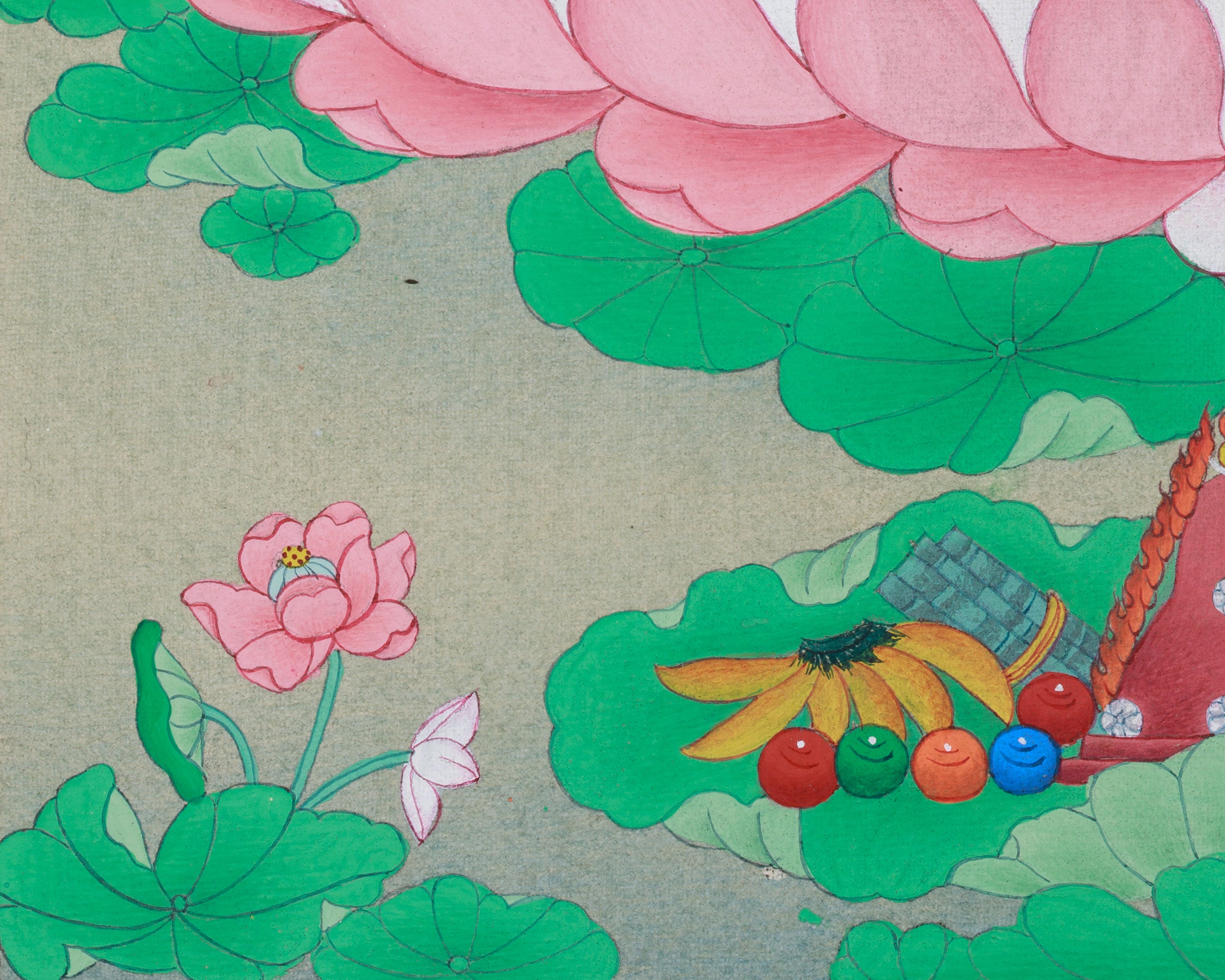 Sacred Guru Rinpoche with Consort - Mandarva and Yeshe Tsogyal