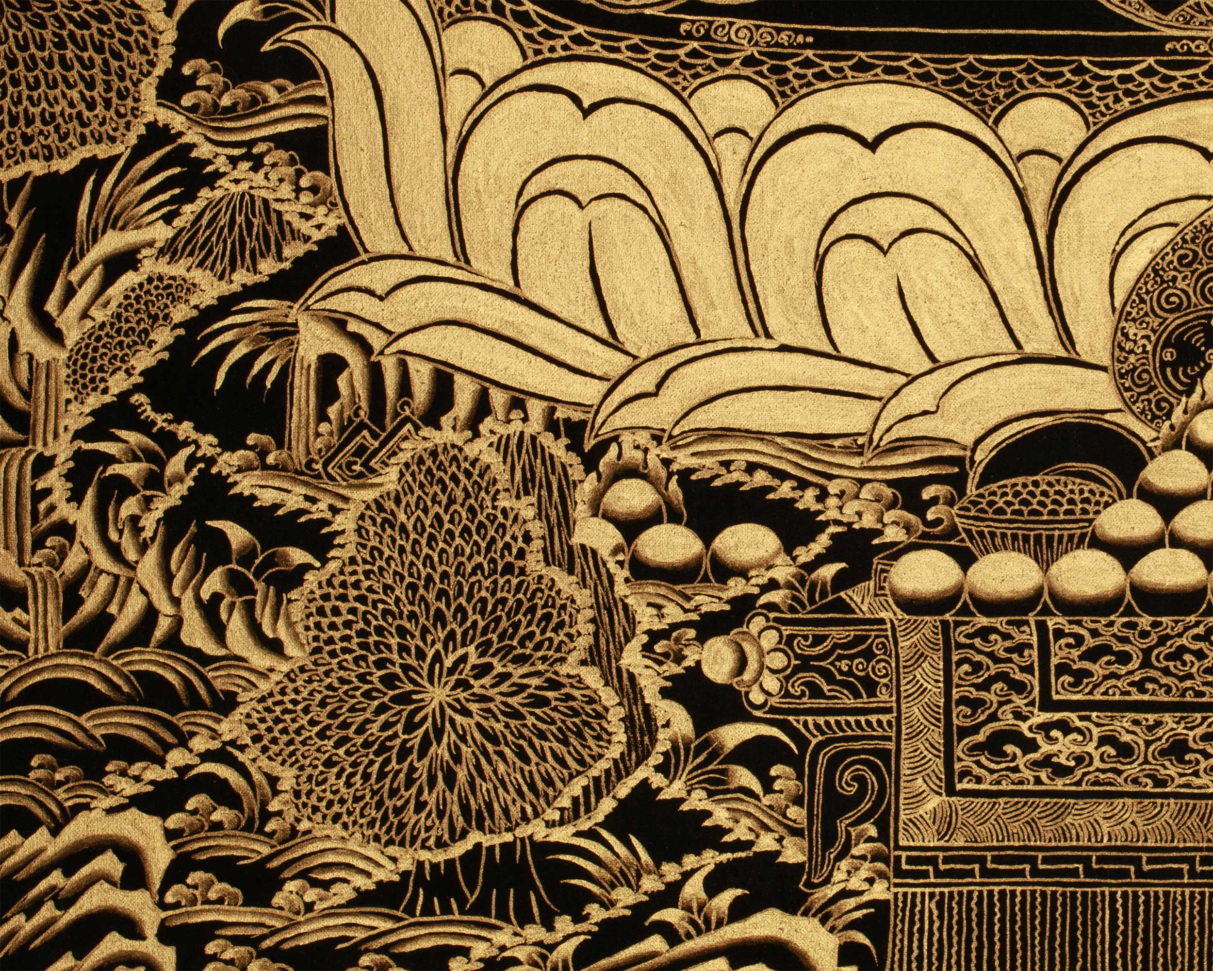 Tibetan Amitayus Buddha Thangka | Deity of Longevity and Infinite Life