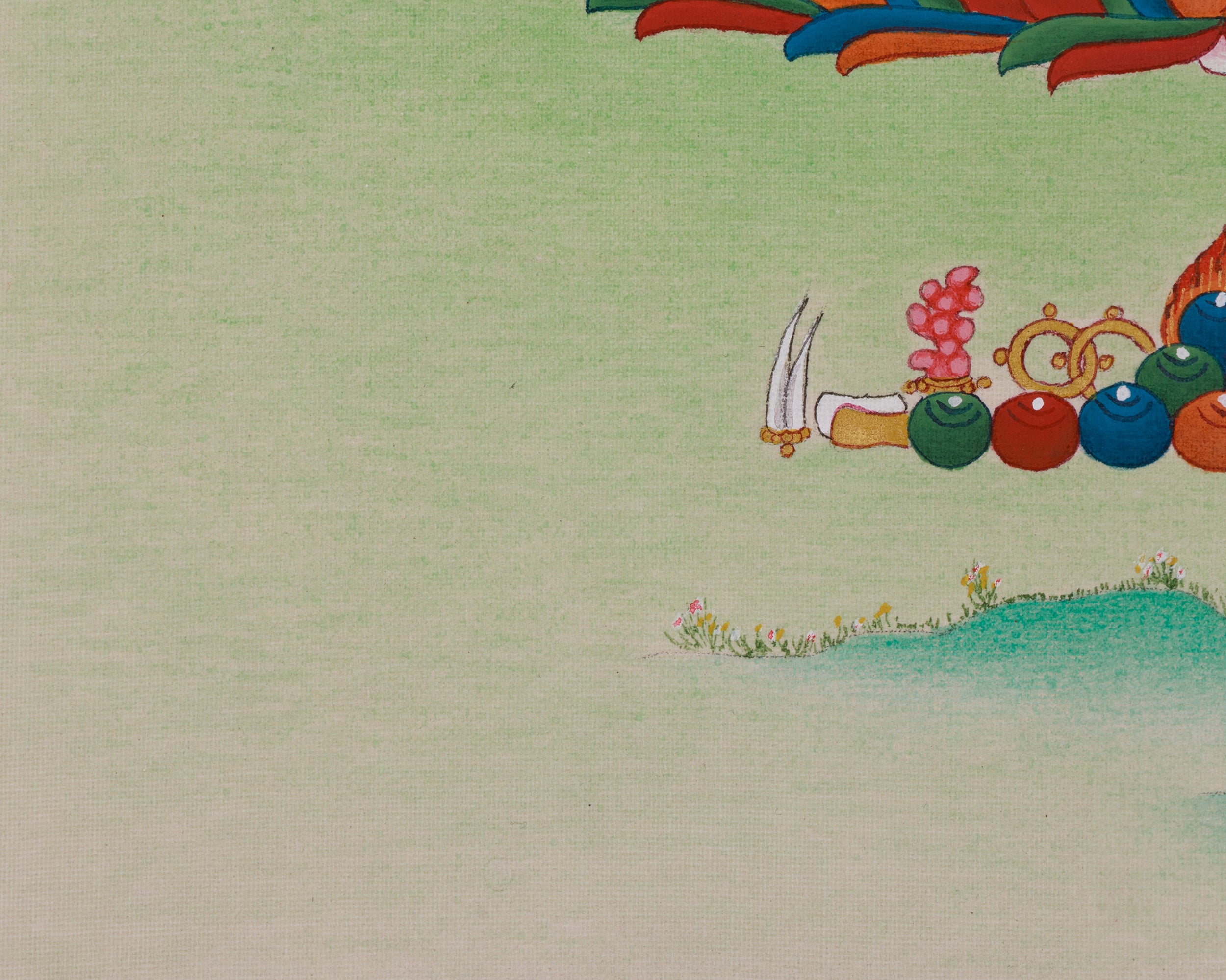 Sita Tara Longevity Deity Thangka | Symbolized Healing, and Protection | White Tara