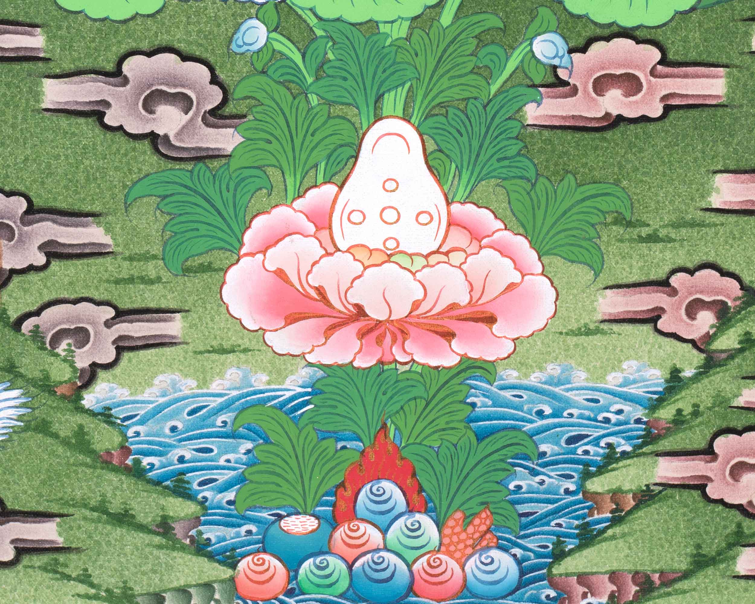 5 Dzambhala Thangka Painting | Lords Of Wealth | Art For Wealth and Abundance