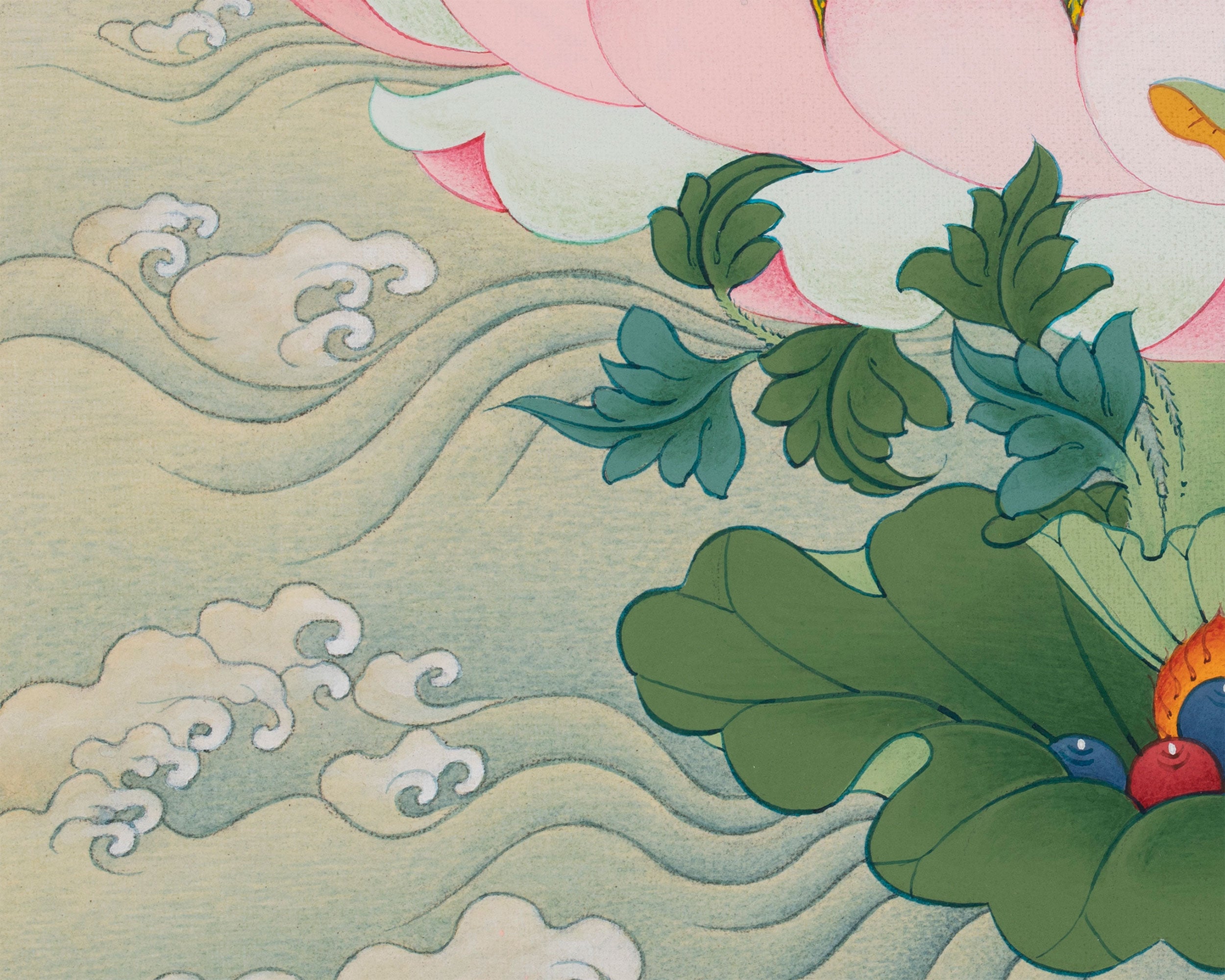 Spiritual Protector Kshitigarbha Print | Digital Print | Guardian of the Six Realms