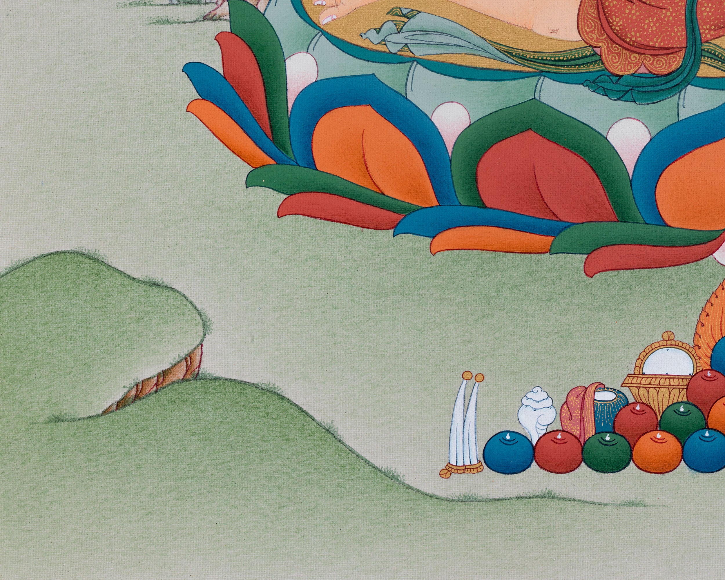 Black Dzambhala Print | Tibetan Buddhist Deity of Wealth