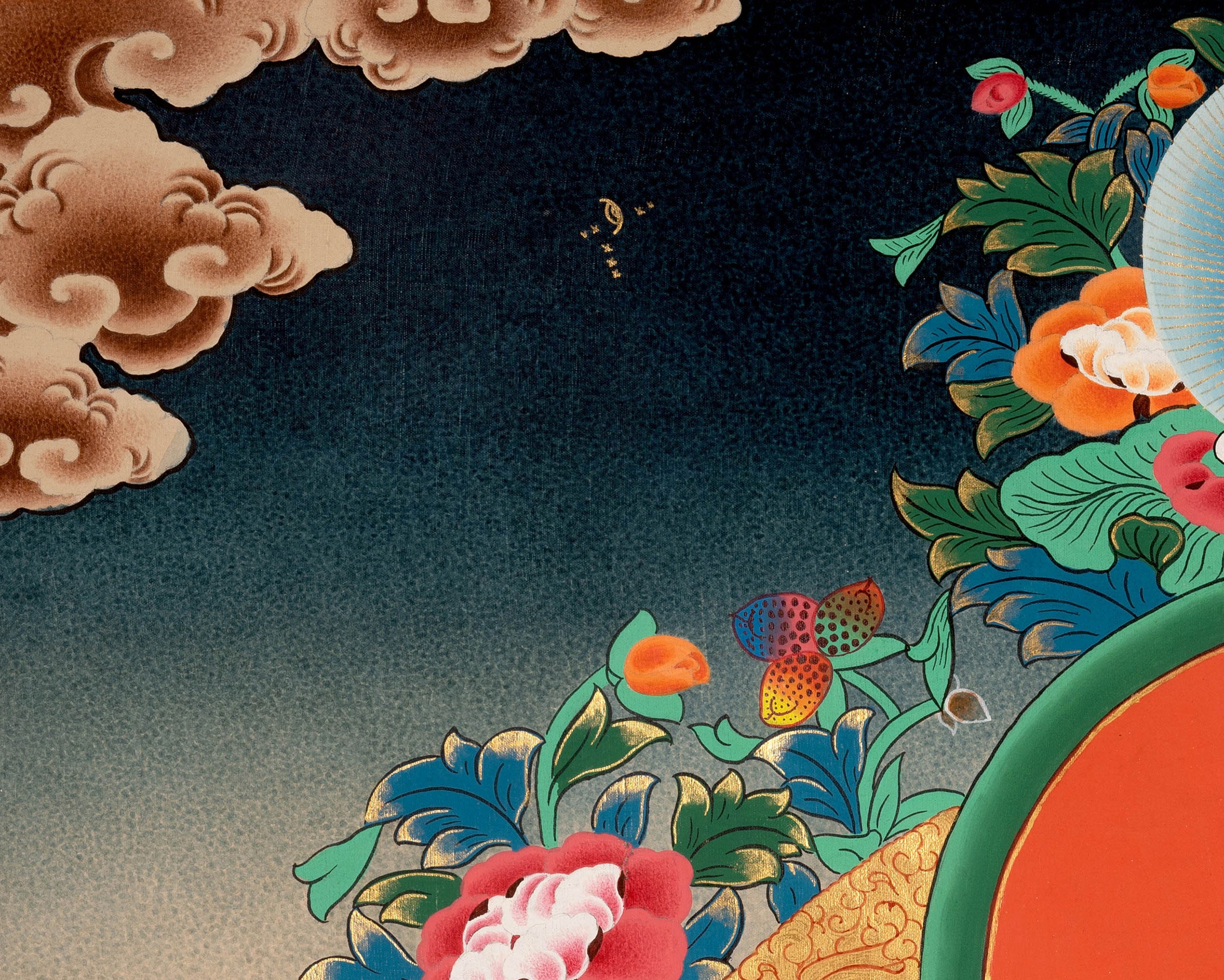 Avalokitesvara Chenrezig Thangka | Tibetan Bodhisattva of Compassion