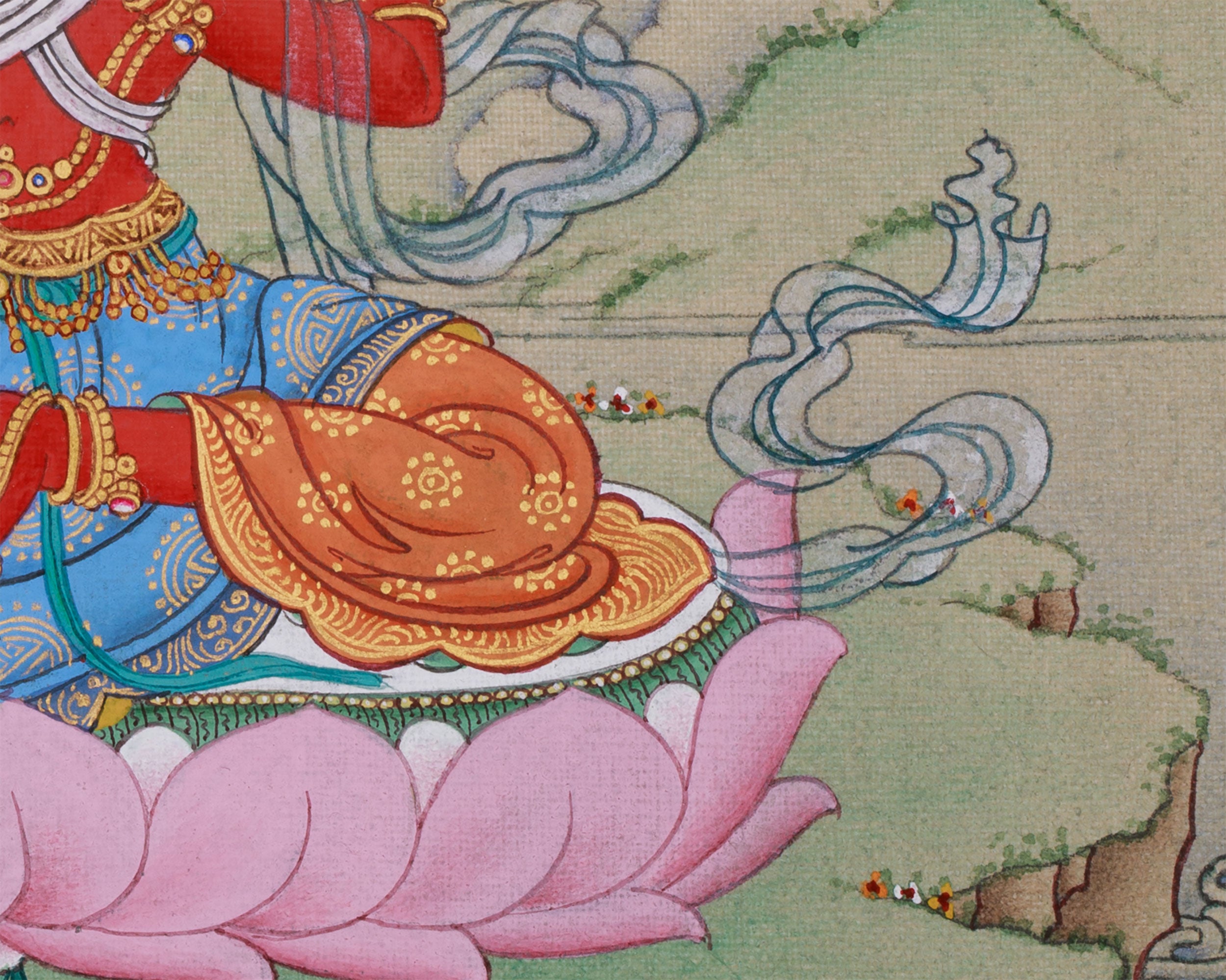 Compact Red Tara Painting | Goddess of Attraction, Compassion, and Enlightenment